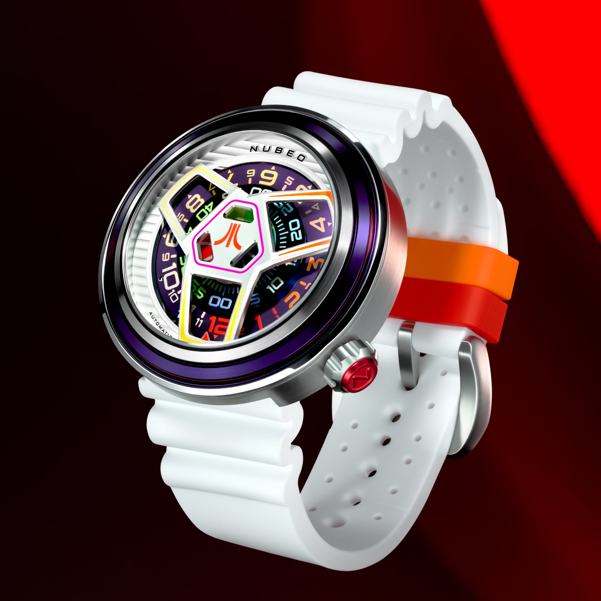 Nubeo Ventana Automatic Atari Retro Gamer Limited Edition Pixel Pulse Men's Watch NB-6125-01