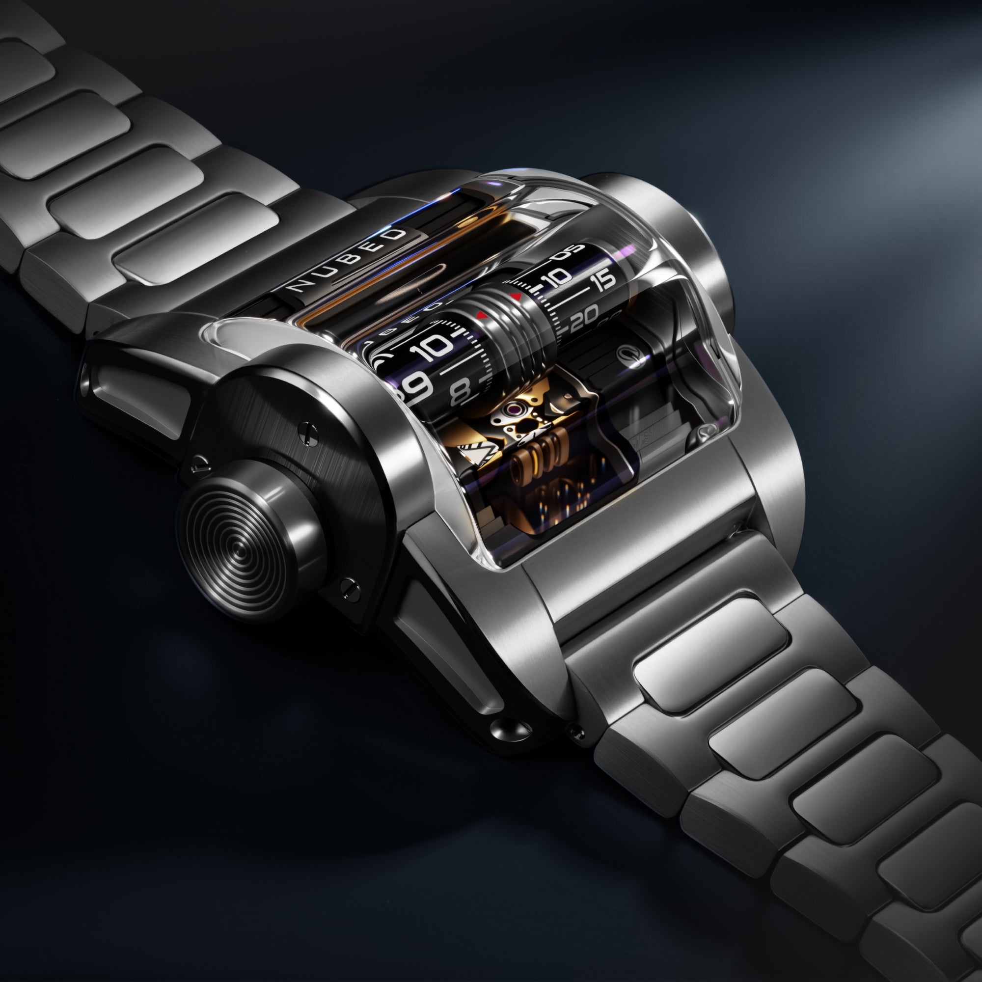 Nubeo Continuum Automatic Silver Shadow Men's Watch NB-6137-11
