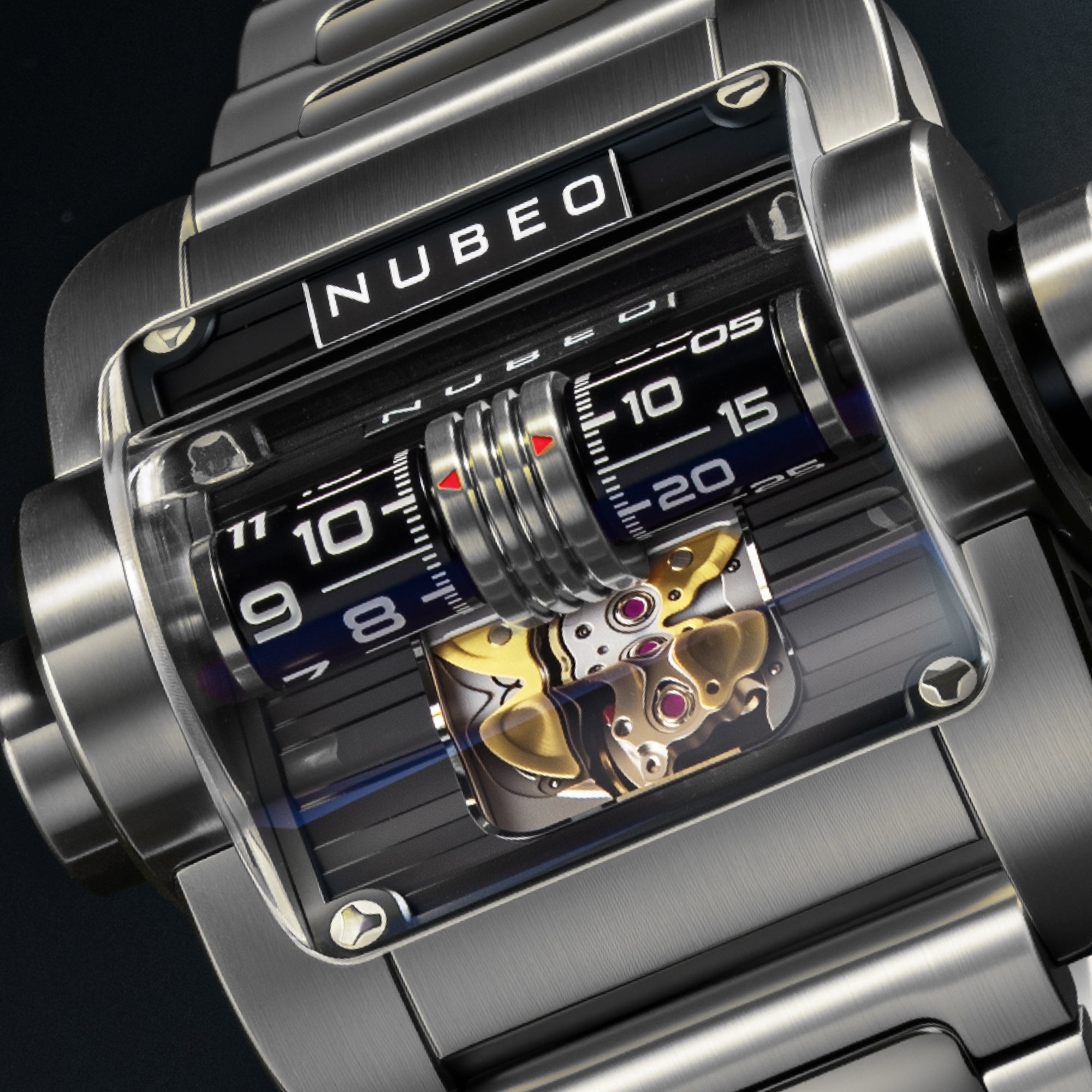 Nubeo Continuum Automatic Silver Shadow Men's Watch NB-6137-11