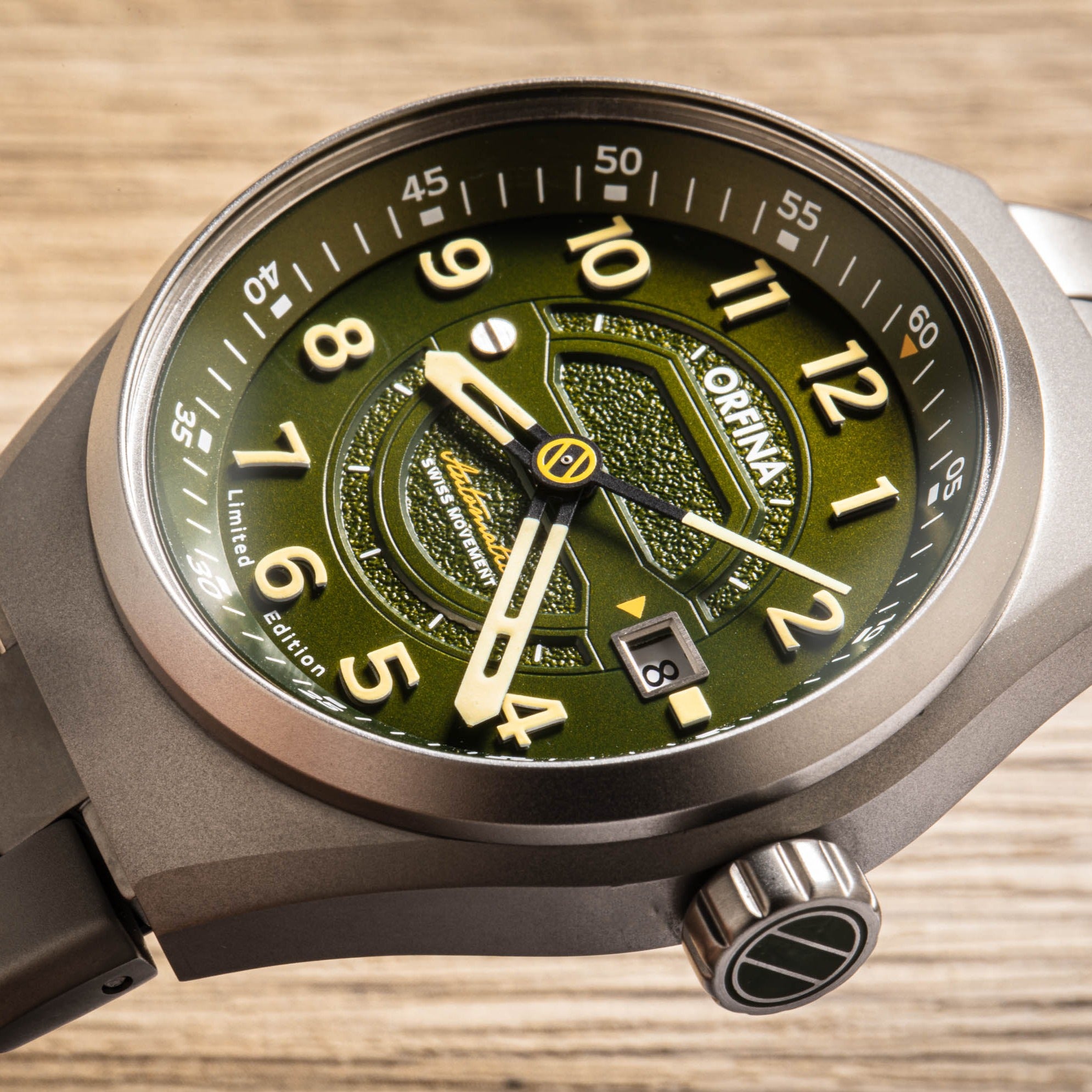 ORFINA Orfina Racing Swiss Automatic Green Zero-One (Founder's Edition) Men's Watch OF-0001-33