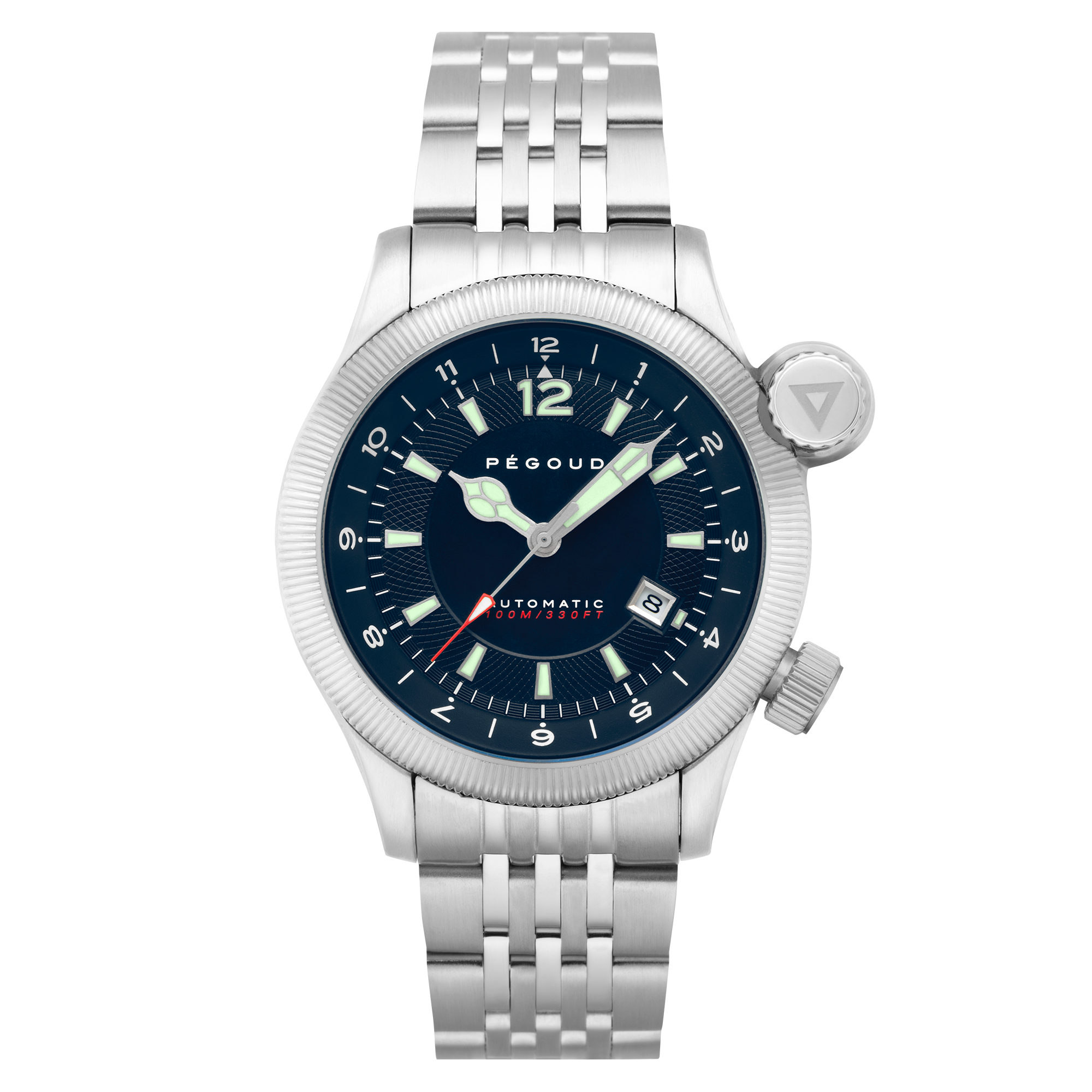 PEGOUD Pegoud Onduleur Japanese Automatic Men's Blue Watch PG-9008-33