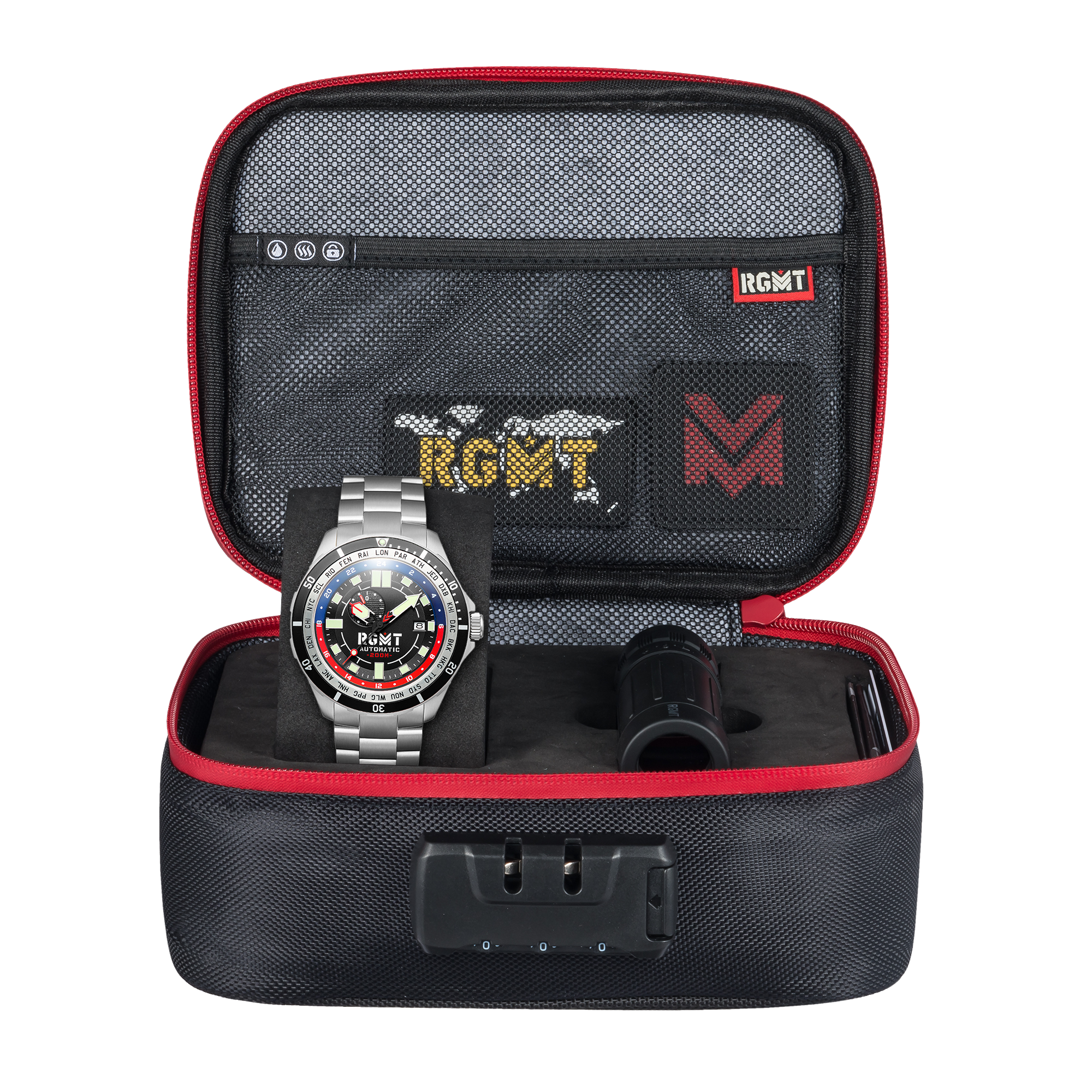 RGMT RGMT Transcontinental Men's Japanese Automatic Black Watch RG-8025-11