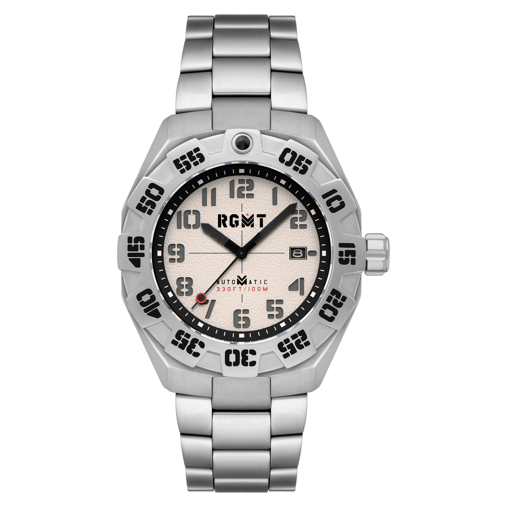 RGMT RGMT Field Master Automatic Milky White Men's Watch RG-8032-88