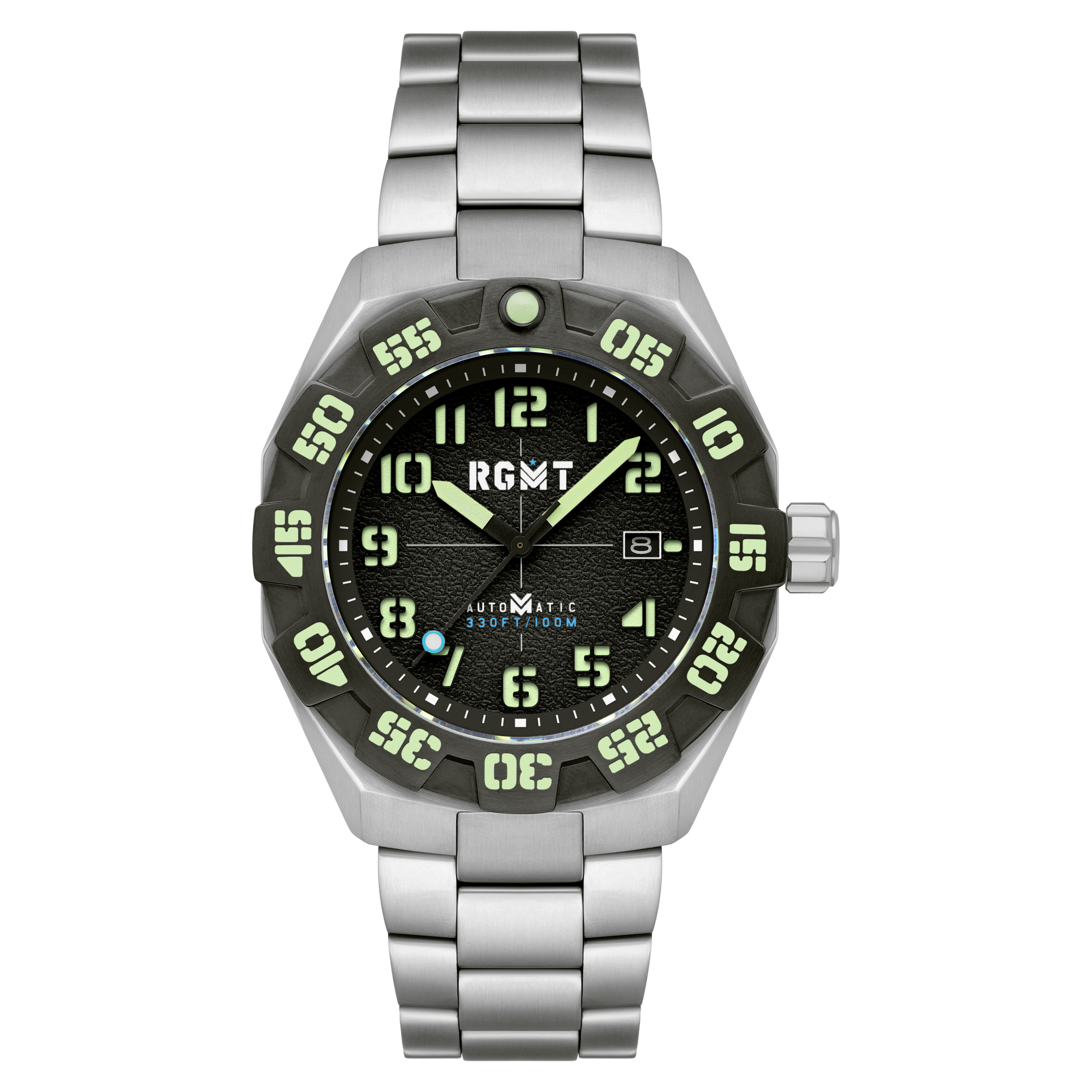 RGMT RGMT Field Master Automatic Midnight Black Men's Admiral Blue Watch  RG-8032-BB