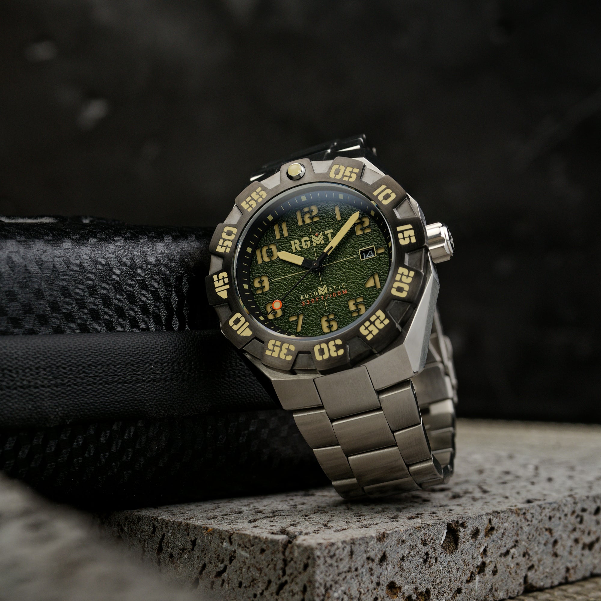 RGMT RGMT Field Master Automatic Moss Green Men's Watch RG-8032-CC