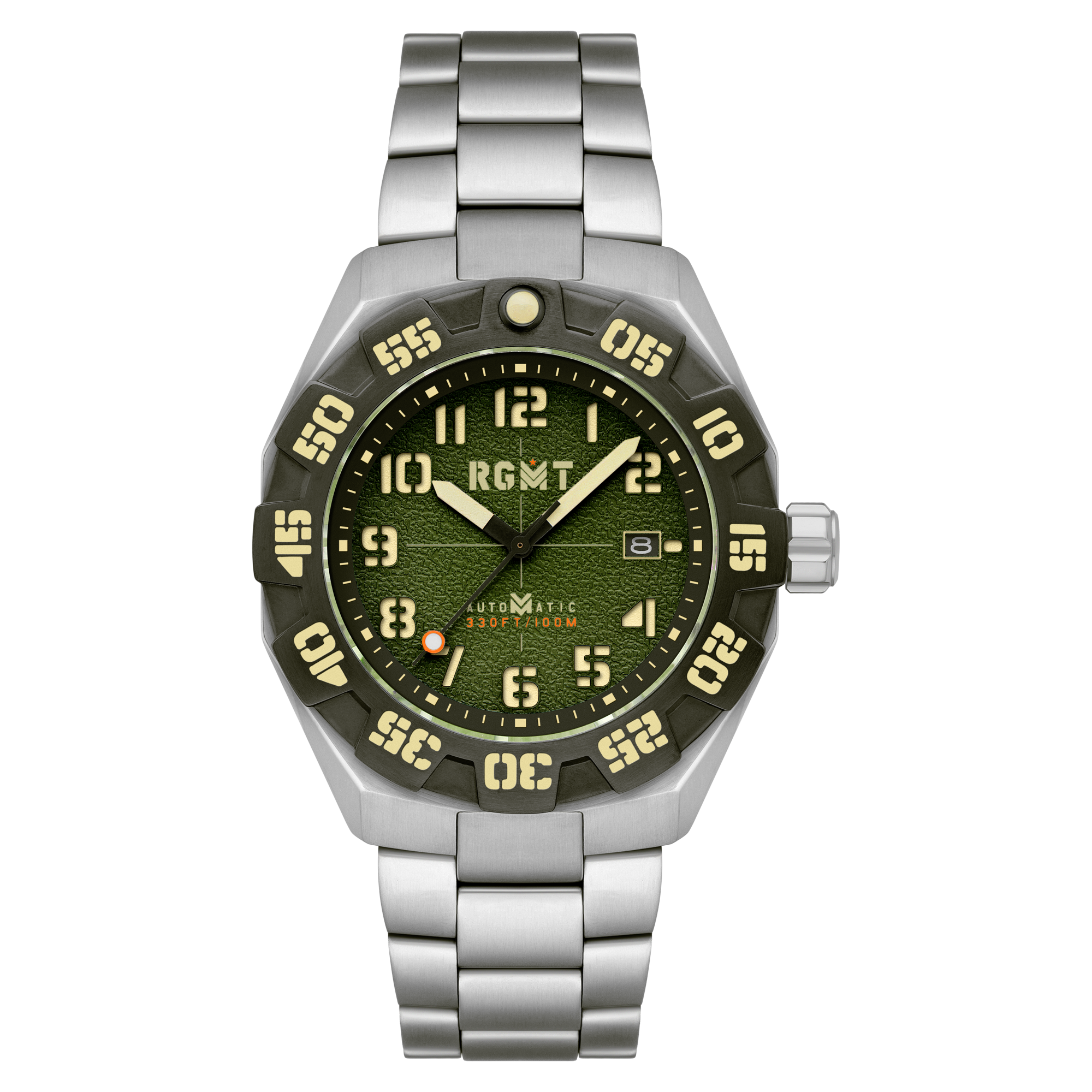 RGMT RGMT Field Master Automatic Moss Green Men's Watch RG-8032-CC