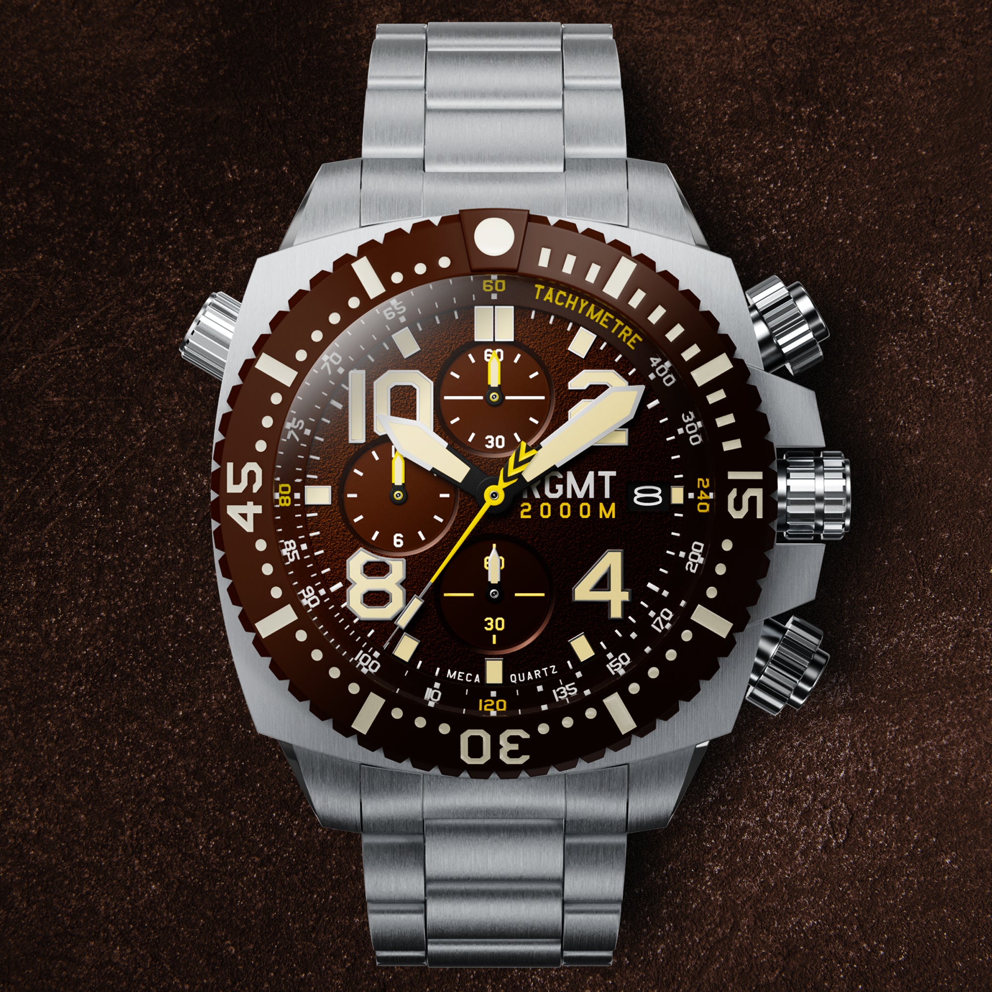 RGMT RGMT Demolition Men's Japanese Meca-quartz Brown Watch RG-8036-11