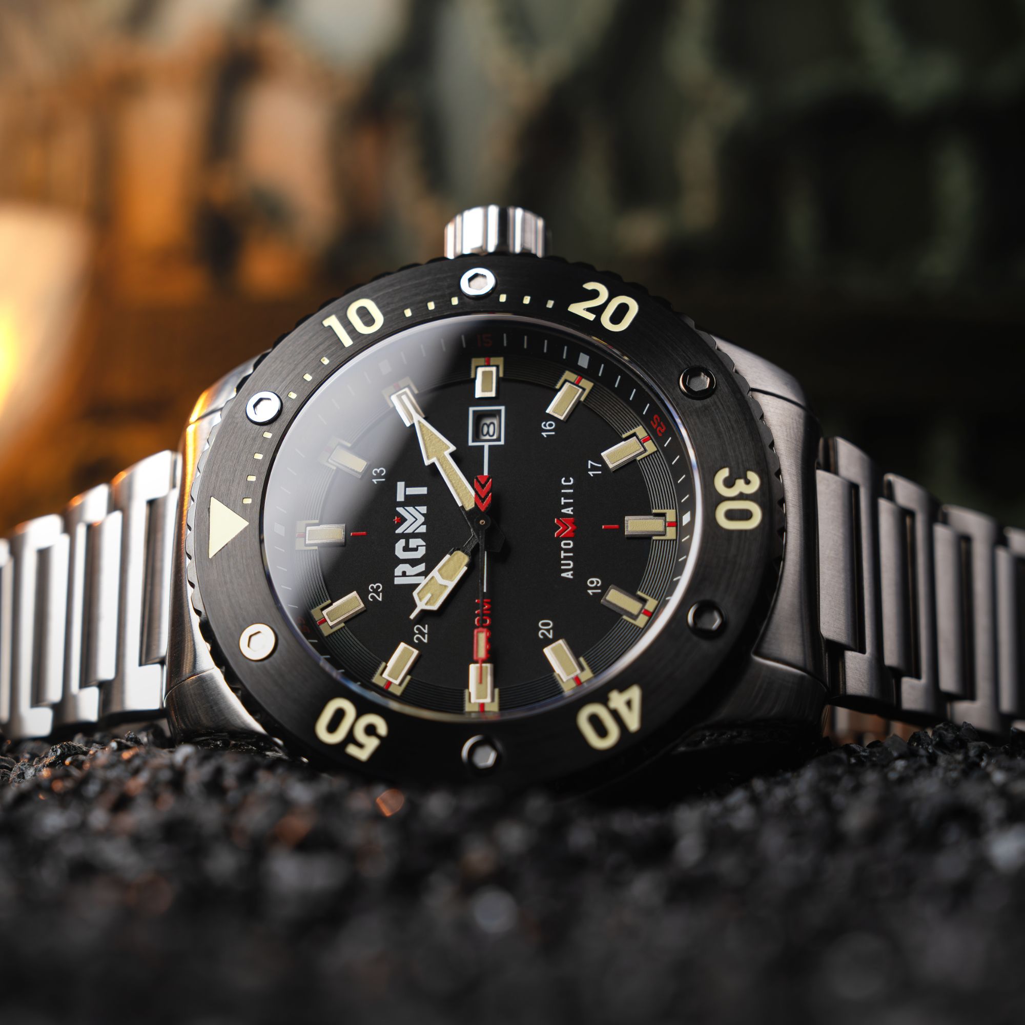 RGMT RGMT All-Brite Automatic Men's Stealth Black Watch RG-8056-11