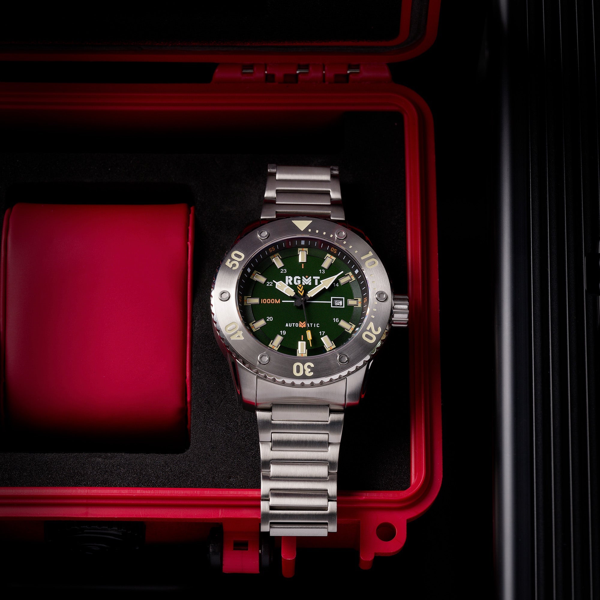 RGMT RGMT All-Brite Automatic Men's Forest Green Watch RG-8056-44