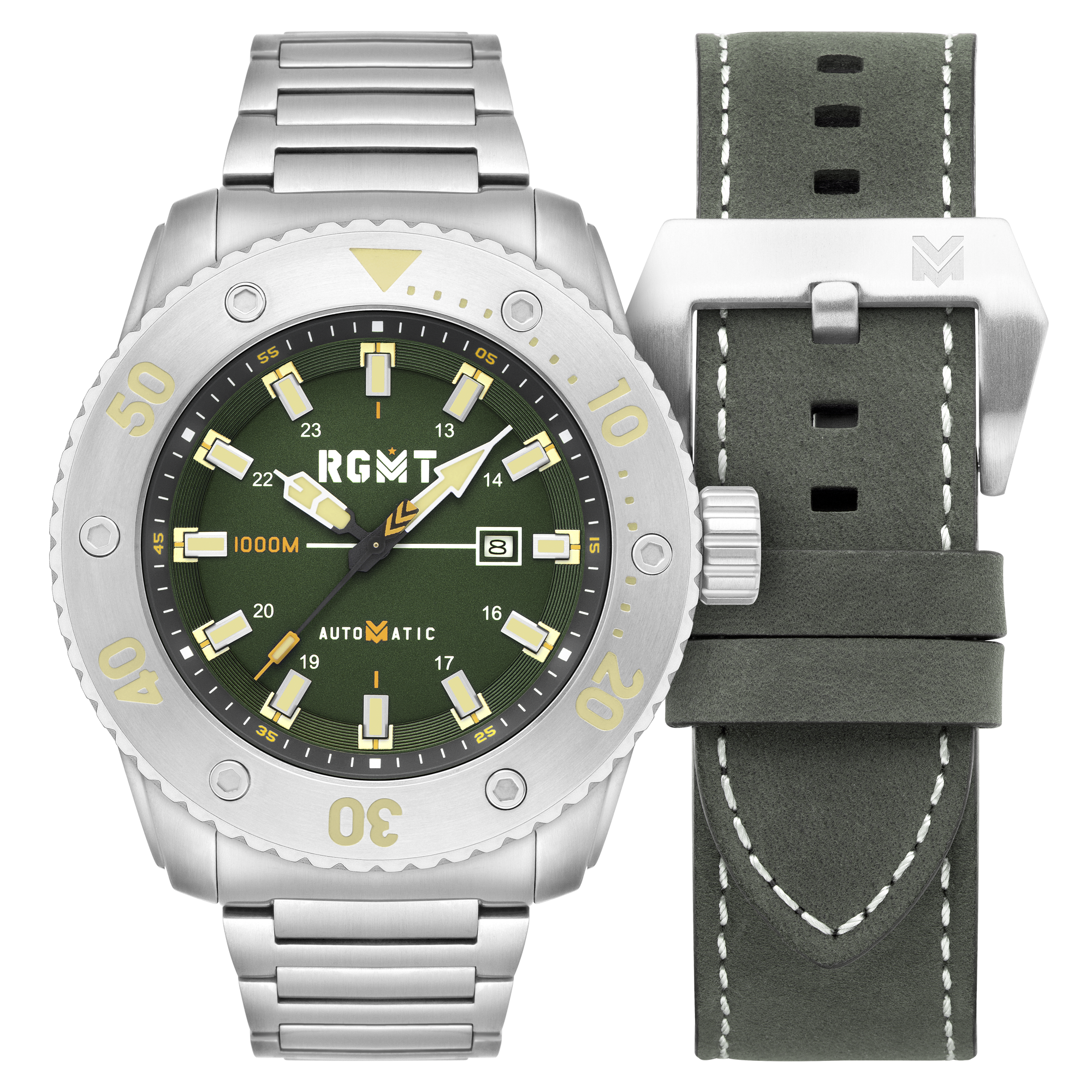 RGMT RGMT All-Brite Automatic Men's Forest Green Watch RG-8056-44