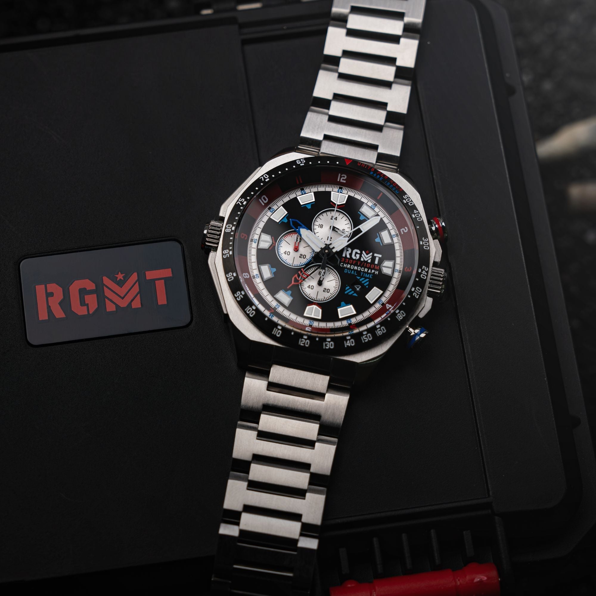 RGMT RGMT Capricorn Dual Time Chronograph Midnight Blaze Men's Watch RG-8061-11