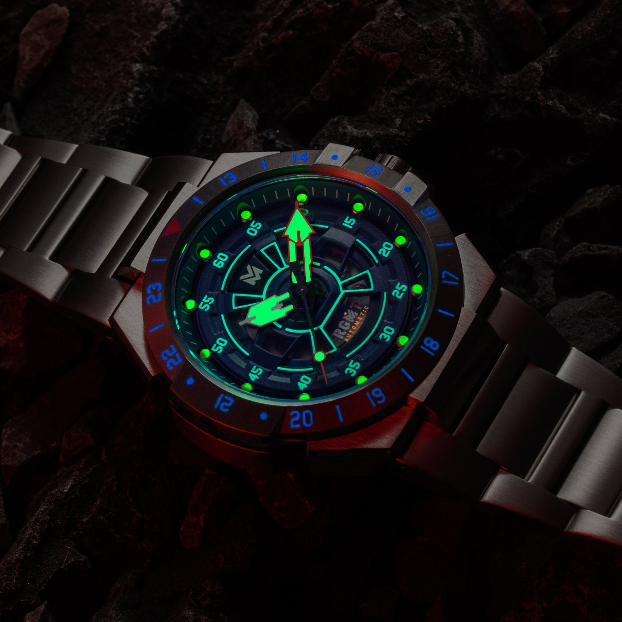 RGMT RGMT Himars Automatic Troop Blue Men's Watch RG-8065-22