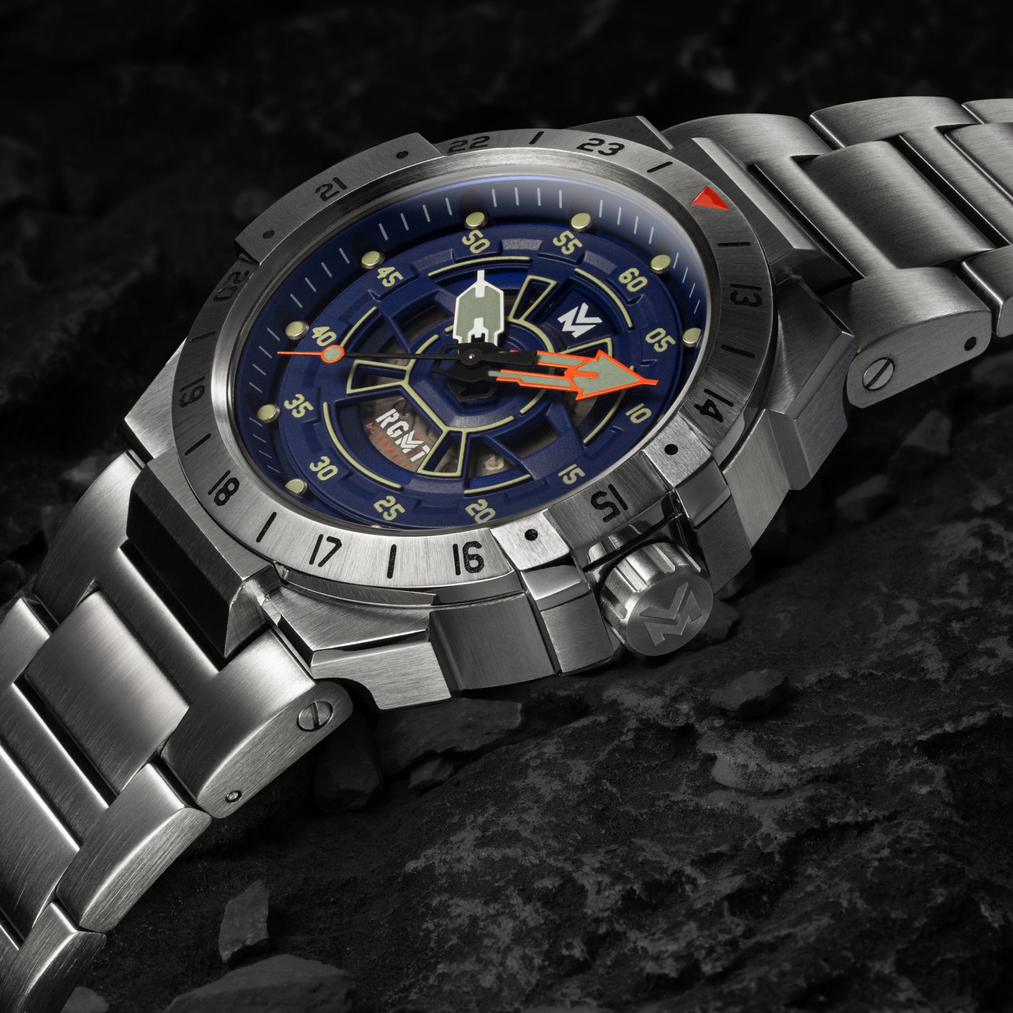 RGMT RGMT Himars Automatic Troop Blue Men's Watch RG-8065-22