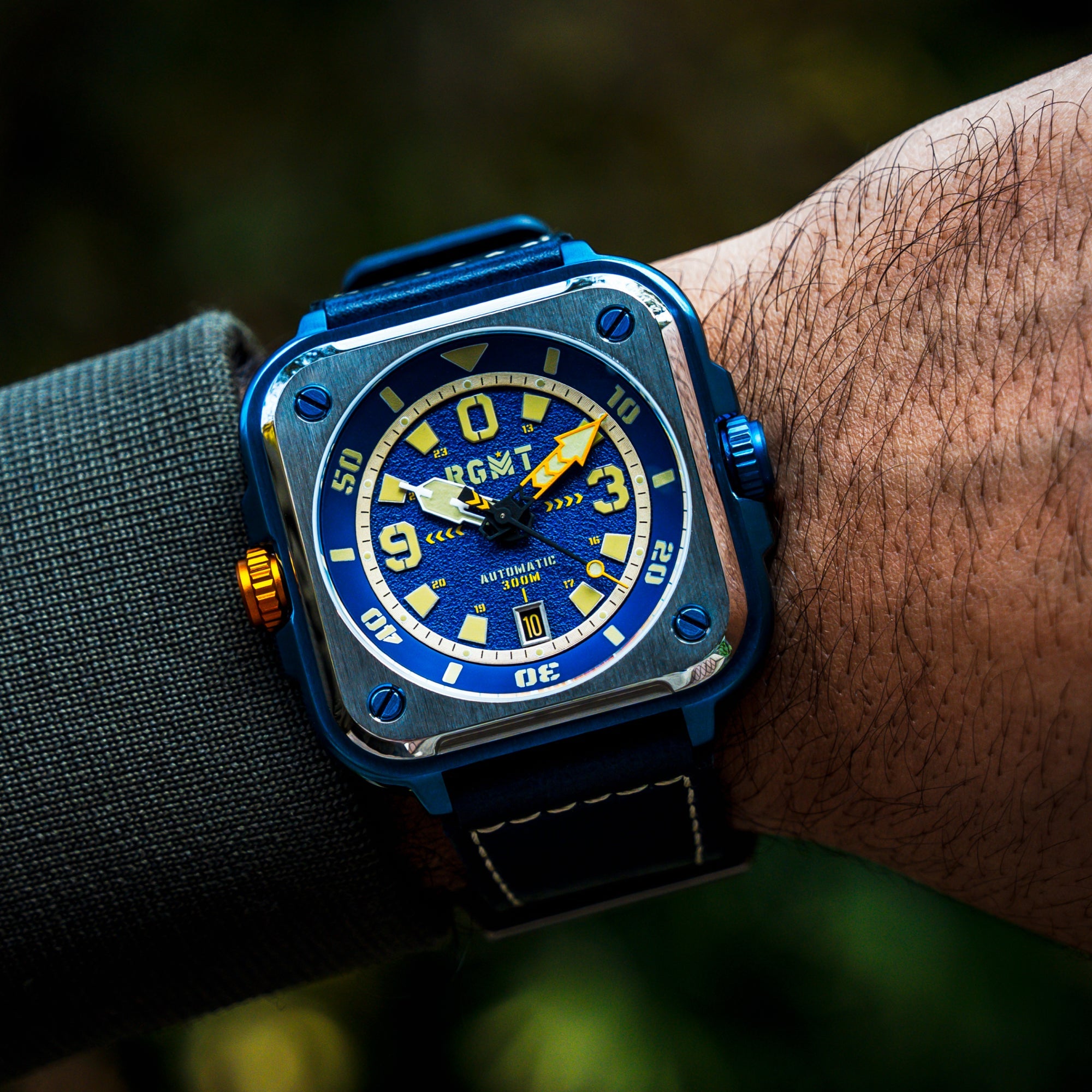 RGMT RGMT Pershing Automatic Battlefield Blue Men's Watch RG-8066-04