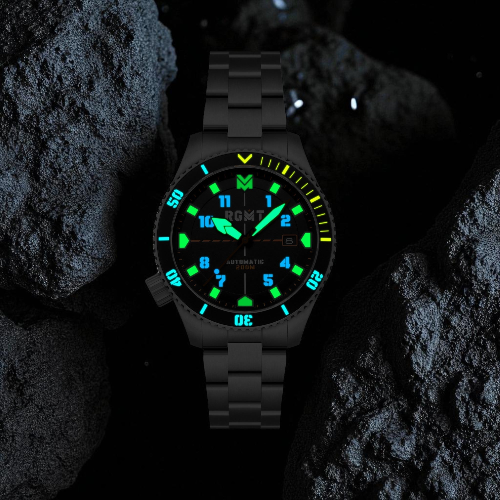 RGMT RGMT Recon Diver Automatic Black Men's Watch RG-8075-11