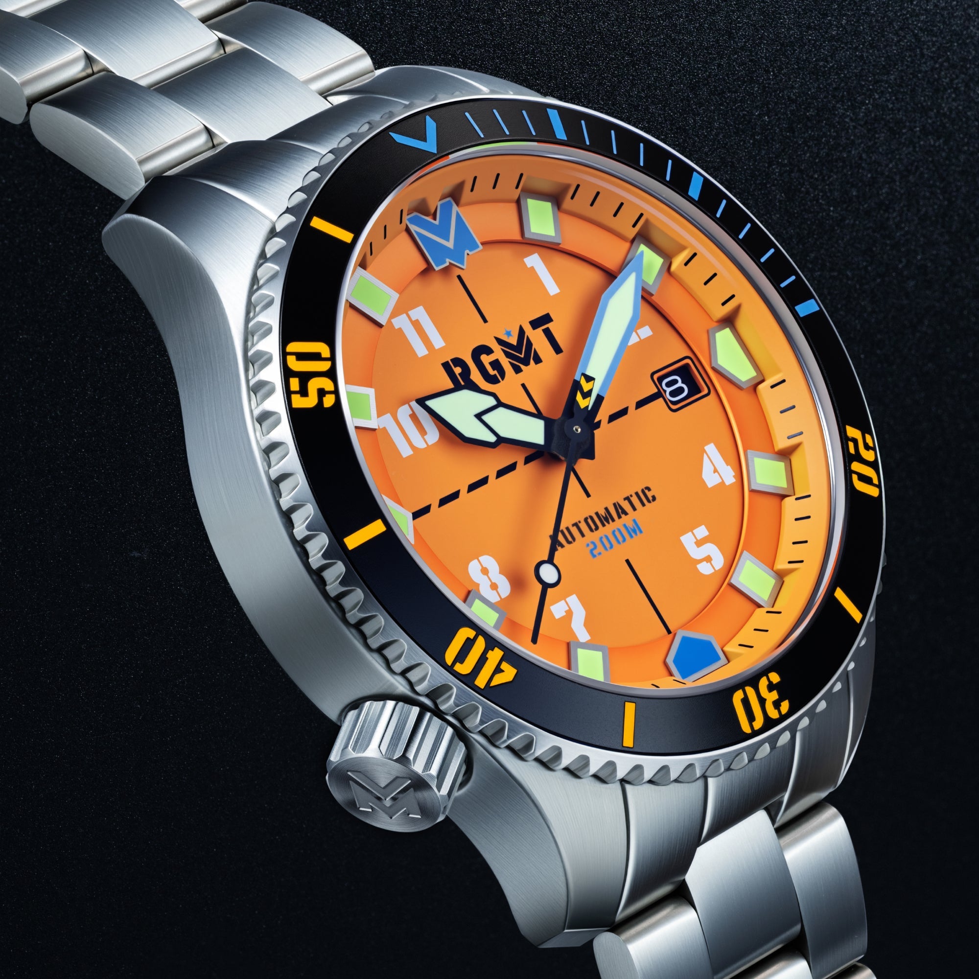 RGMT RGMT Recon Diver Automatic Orange Men's Watch RG-8075-55