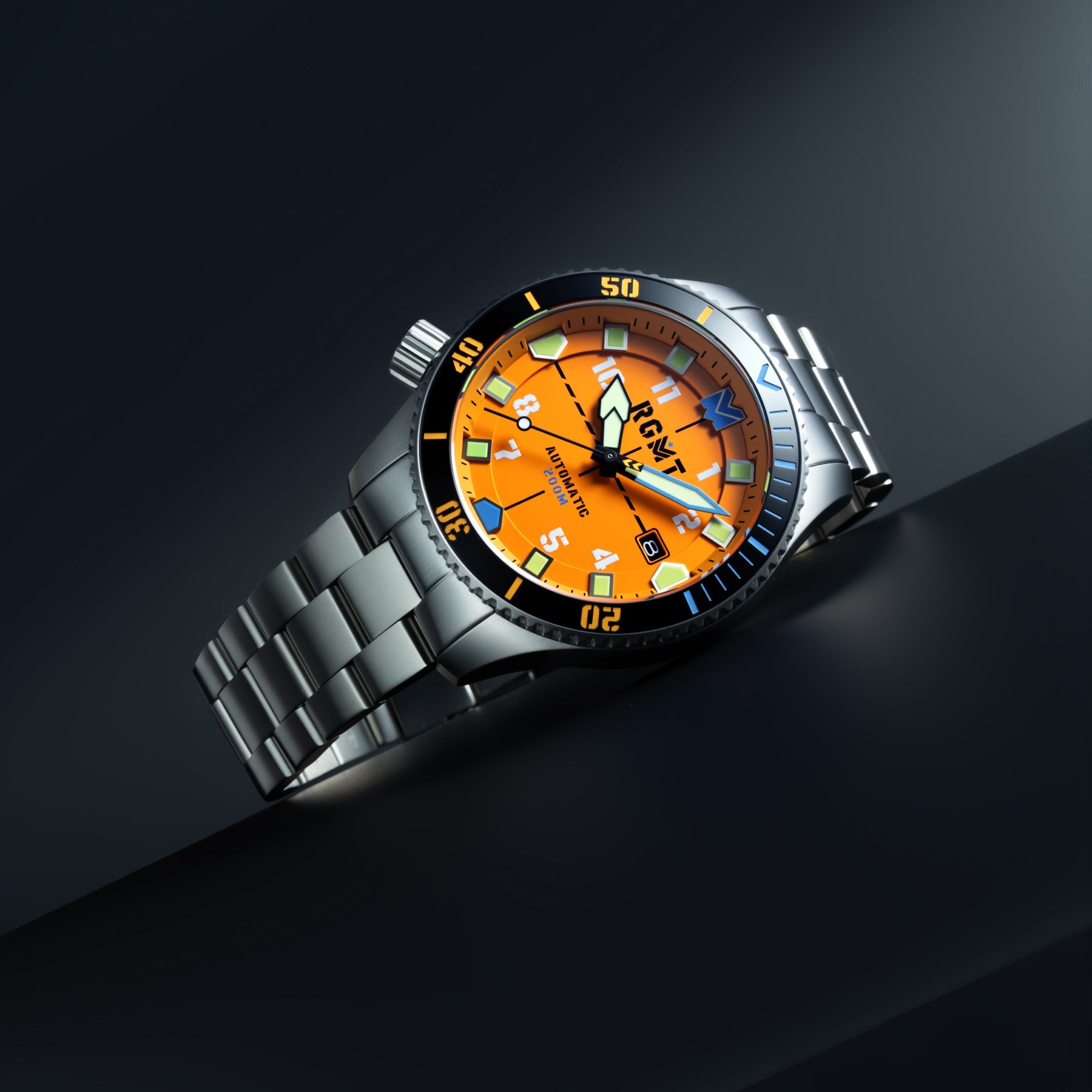 RGMT RGMT Recon Diver Automatic Orange Men's Watch RG-8075-55
