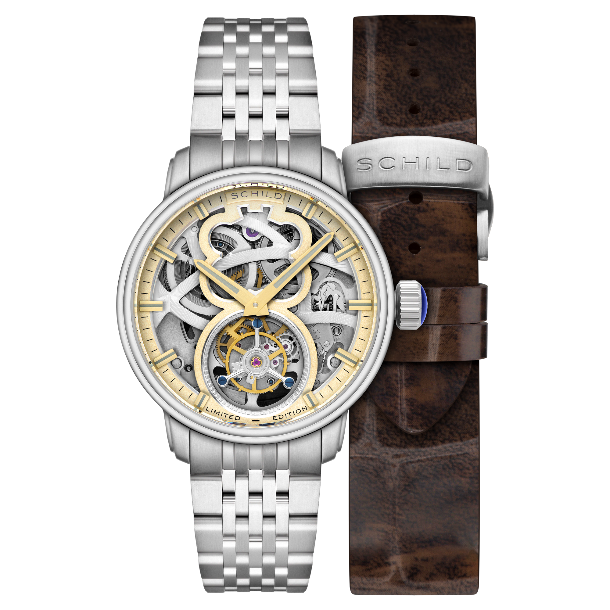 SCHILD Schild Maximillian Tourbillon Limited Edition Morning Gold Men's Watch SC-1002-44