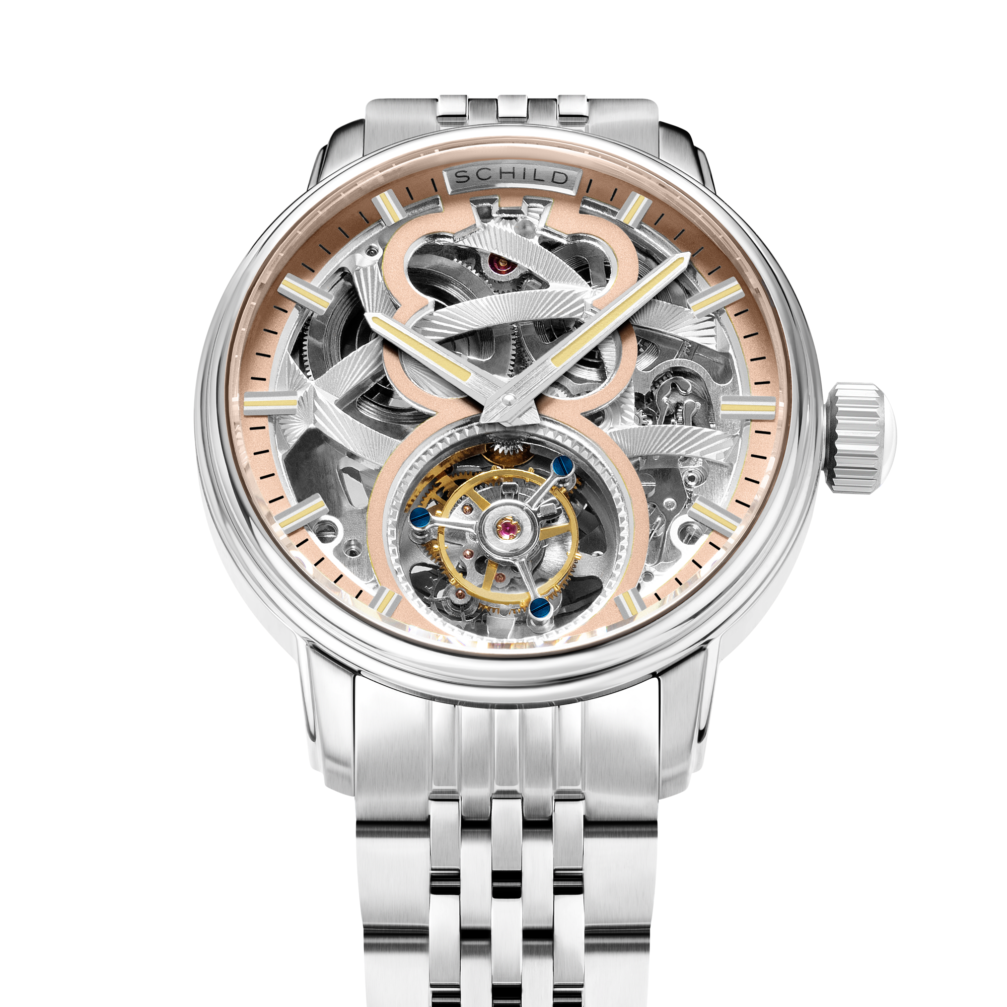 SCHILD Schild Maximillian Tourbillon Limited Edition Salmon Men's Watch SC-1002-66