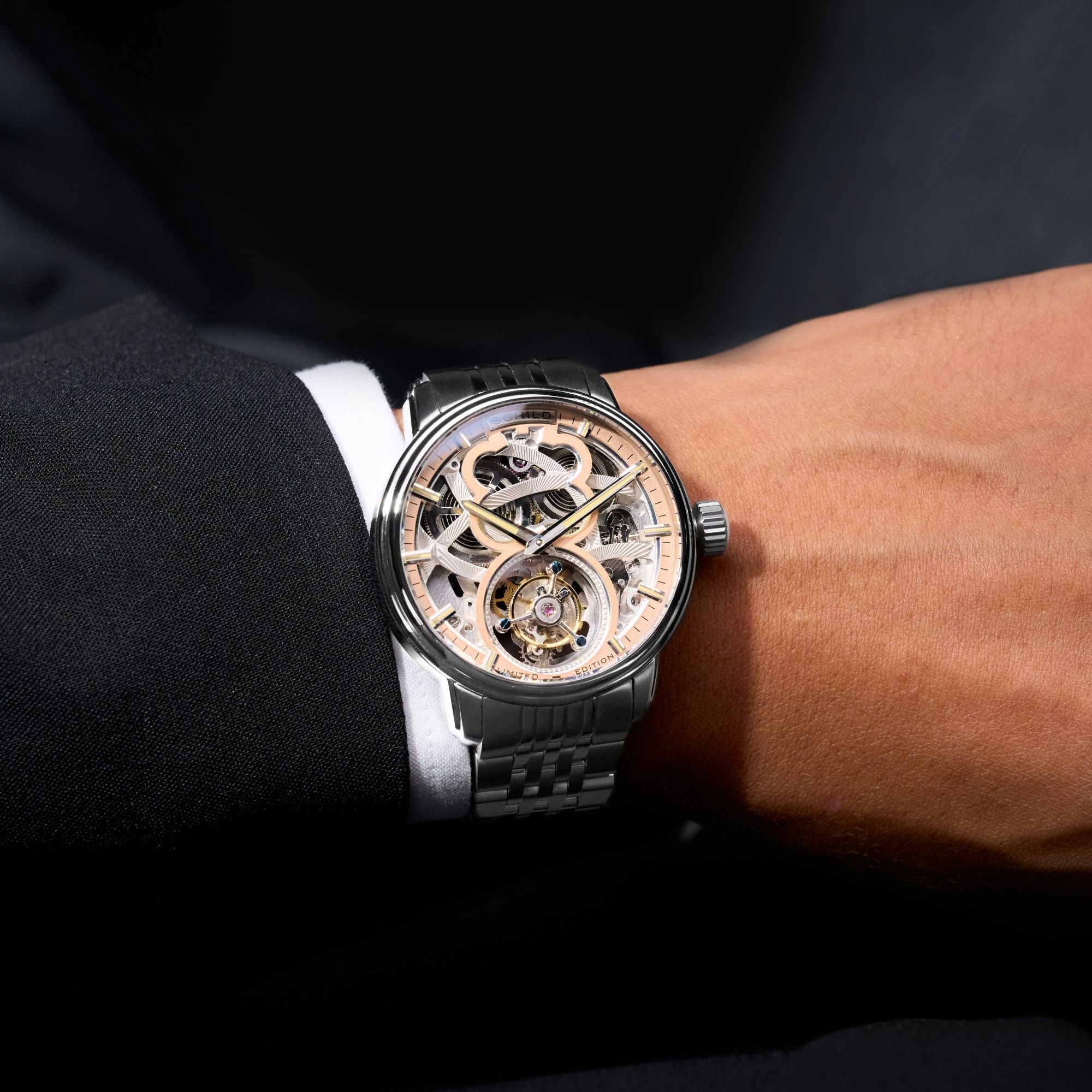 SCHILD Schild Maximillian Tourbillon Limited Edition Salmon Men's Watch SC-1002-66