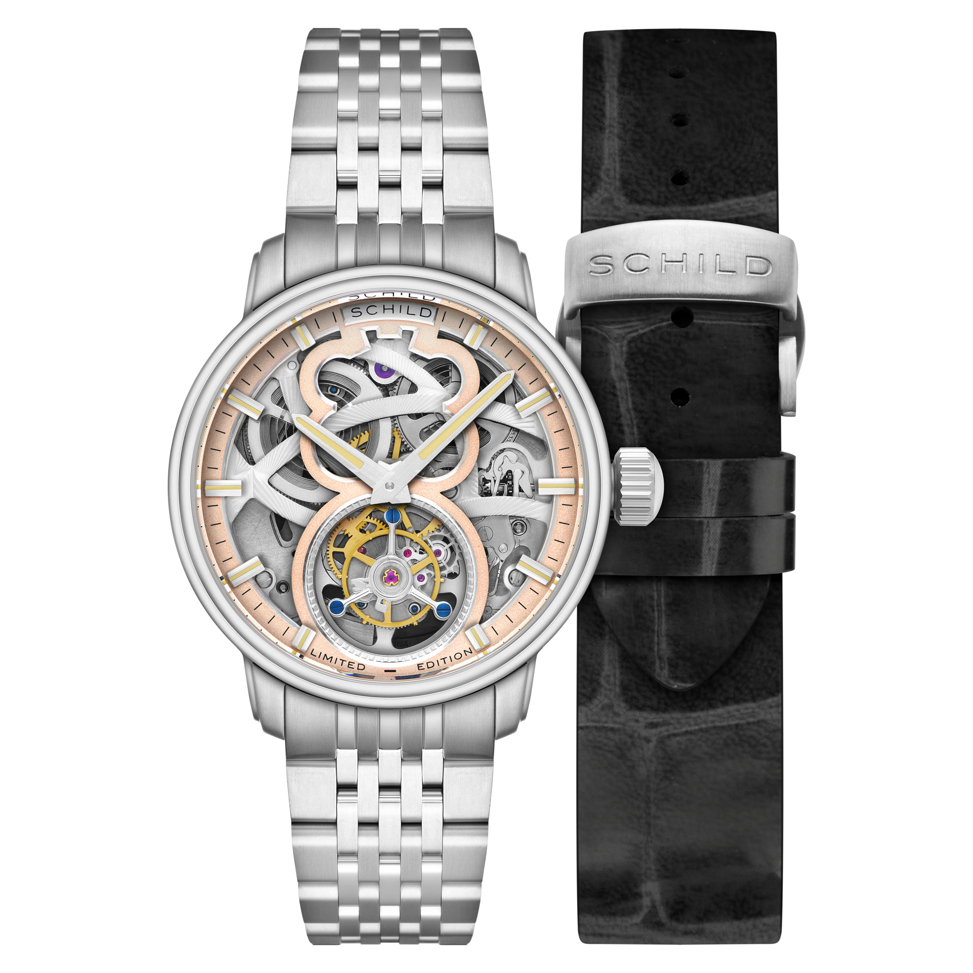 SCHILD Schild Maximillian Tourbillon Limited Edition Salmon Men's Watch SC-1002-66