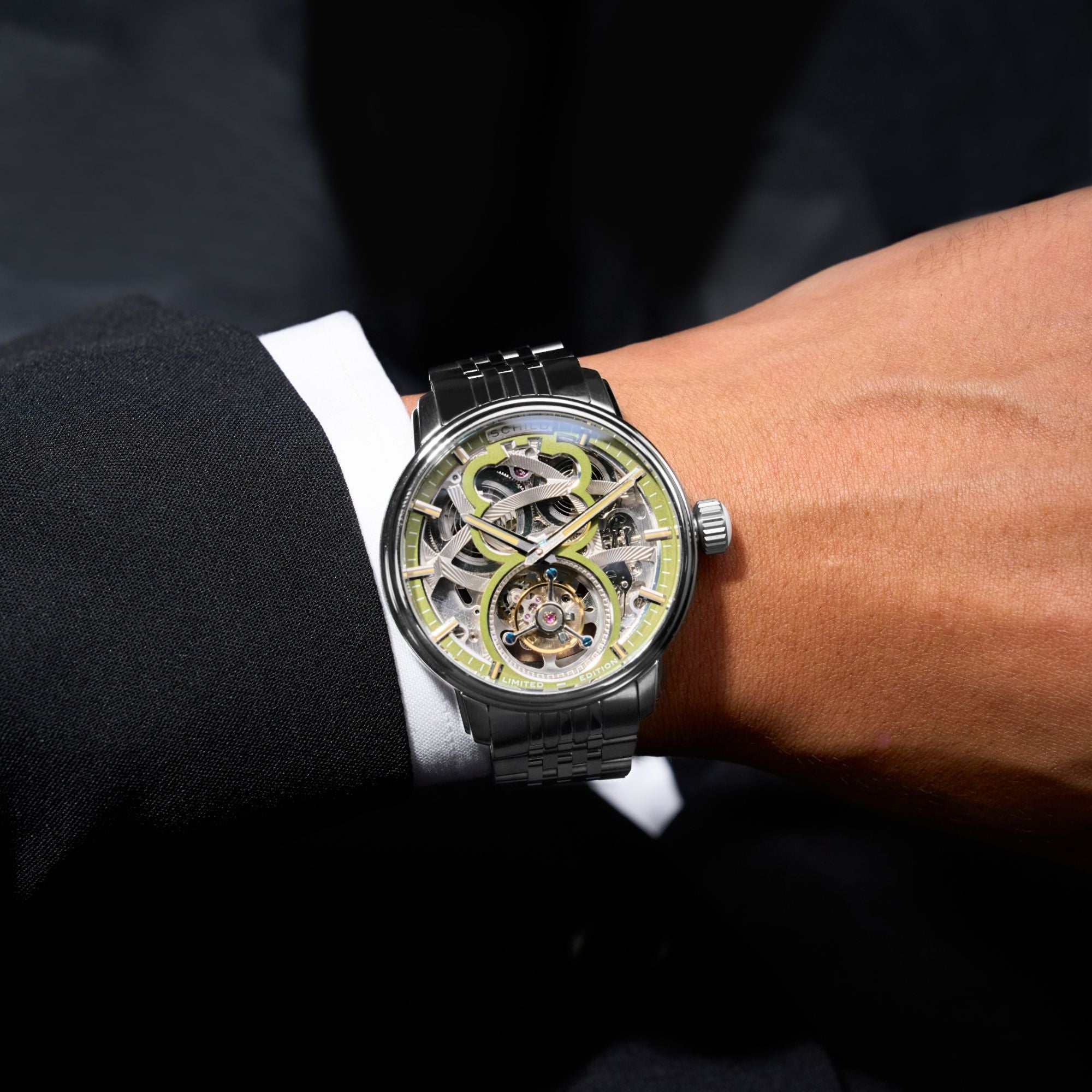 Schild Maximillian Tourbillon Limited Edition Avocado Men's Watch SC-1002-99