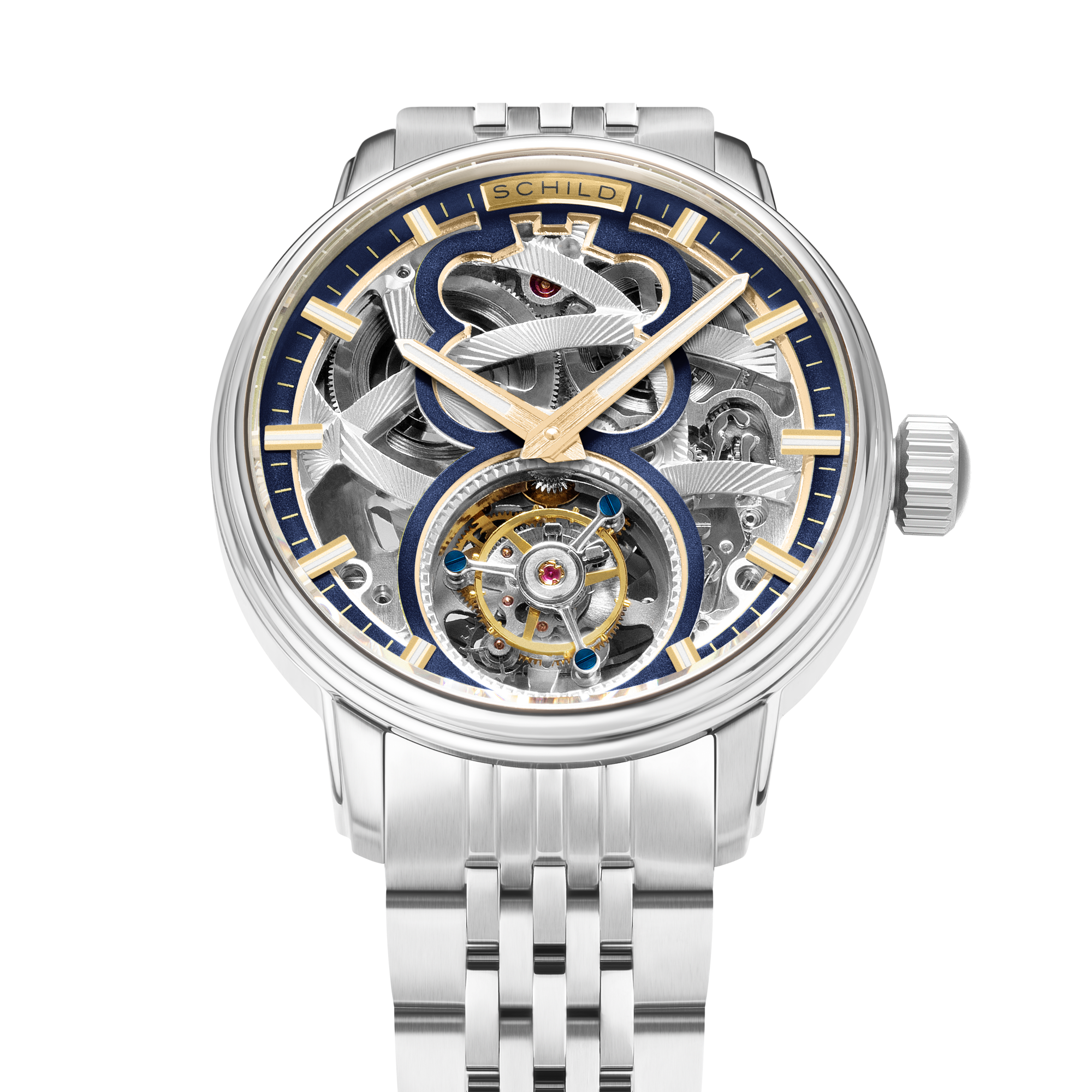 Schild Maximillian Tourbillon Limited Edition Cobalt Gleam Men's Watch SC-1002-CC
