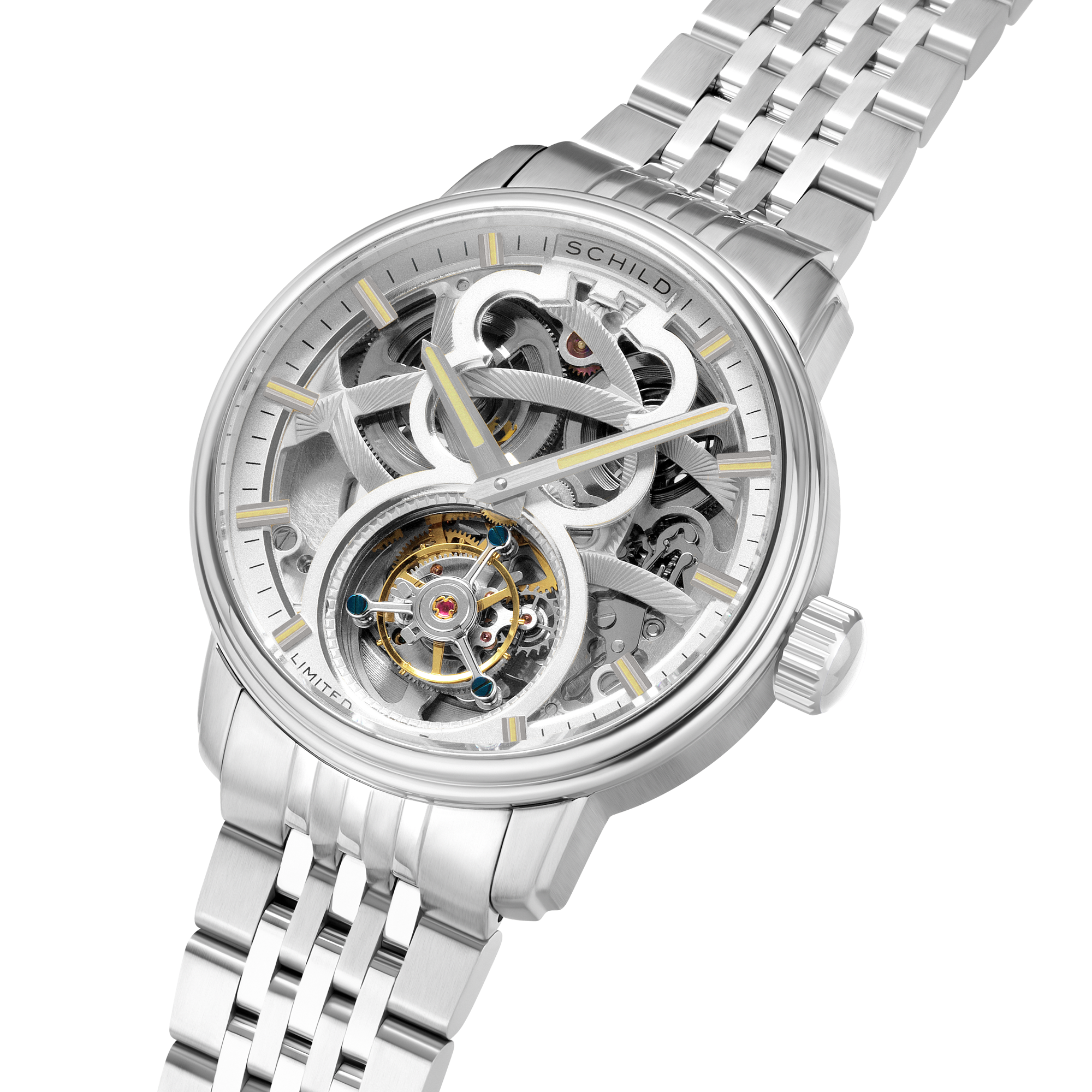 Schild Maximillian Tourbillon Limited Edition Ivory Frost Men's Watch SC-1002-EE