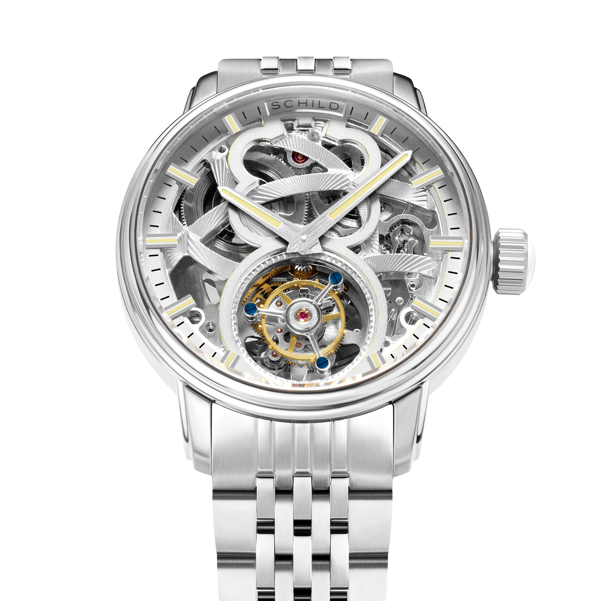Schild Maximillian Tourbillon Limited Edition Ivory Frost Men's Watch SC-1002-EE