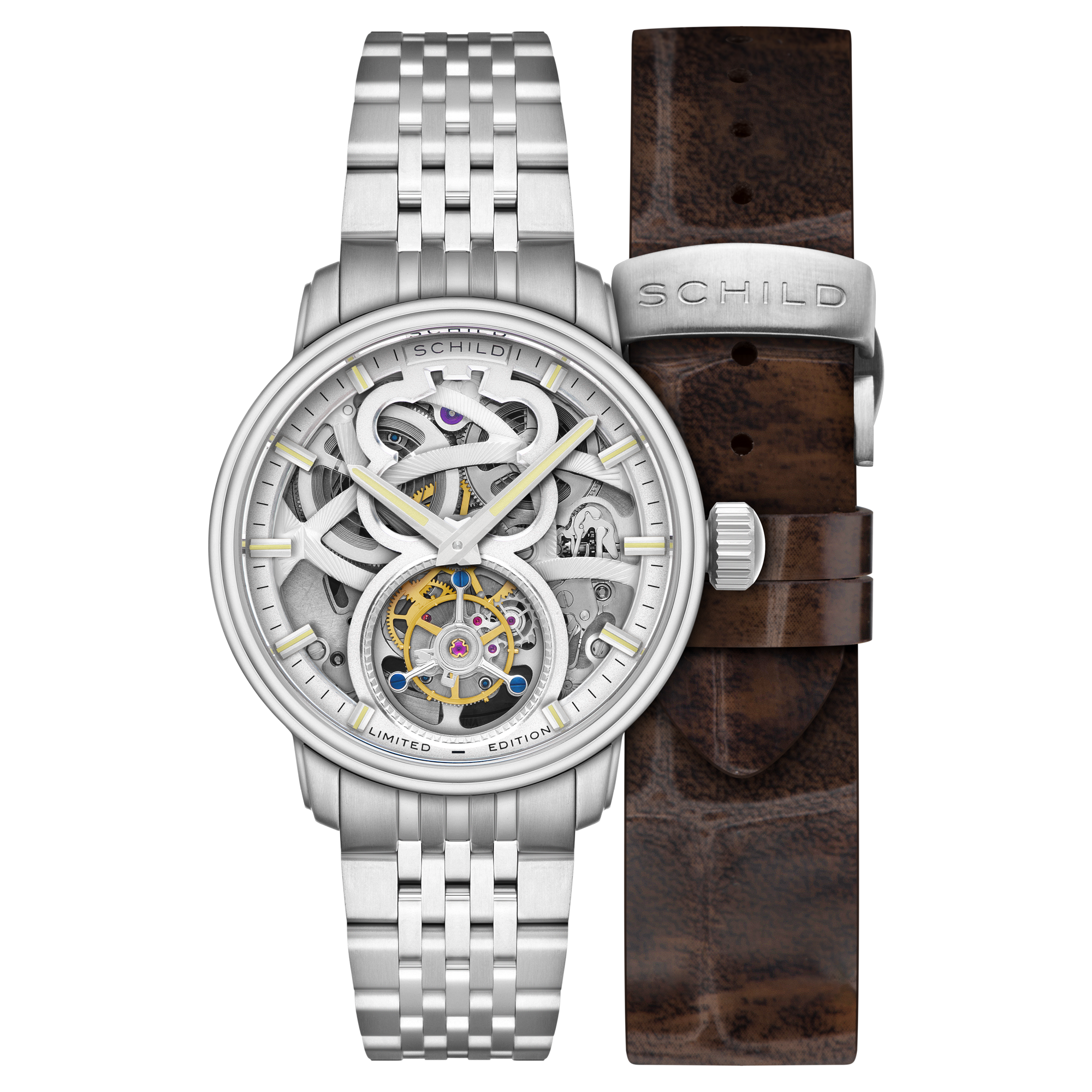 Schild Maximillian Tourbillon Limited Edition Ivory Frost Men's Watch SC-1002-EE