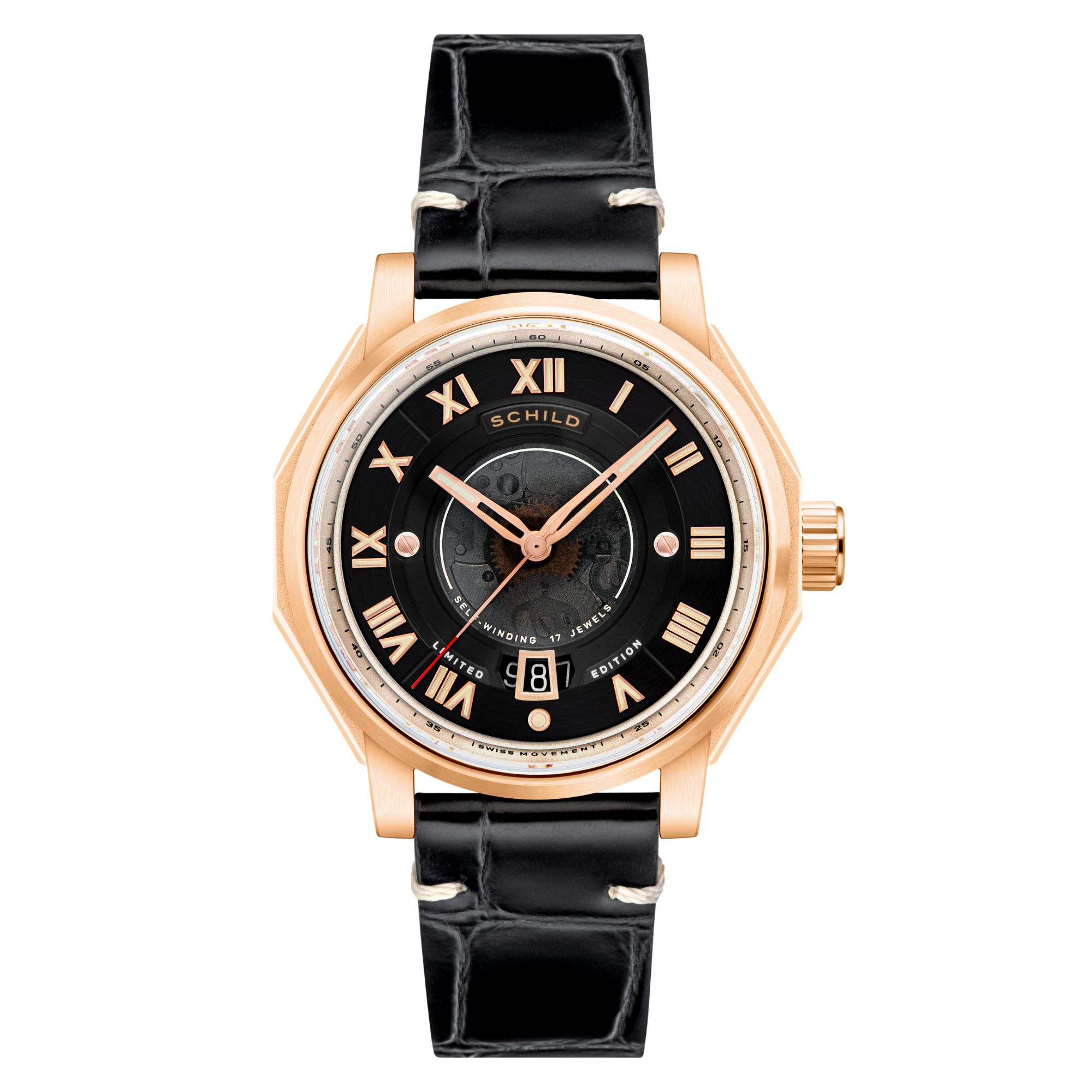 SCHILD Schild Johann Swiss Automatic Rose Gold Men's Watch  SC-1003-02