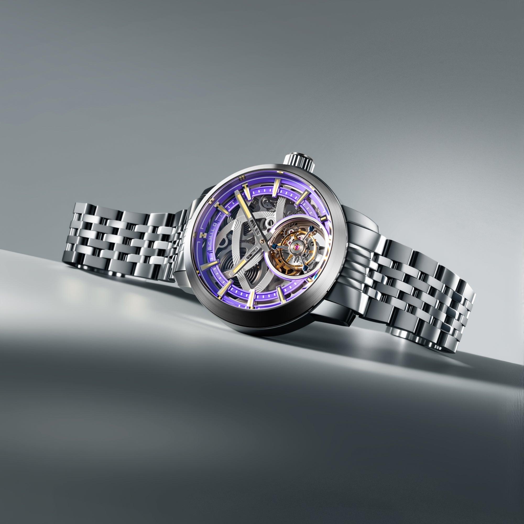 Schild Heinrich Tourbillon Limited Edition Violet Ash Men's Watch SC-1006-FF