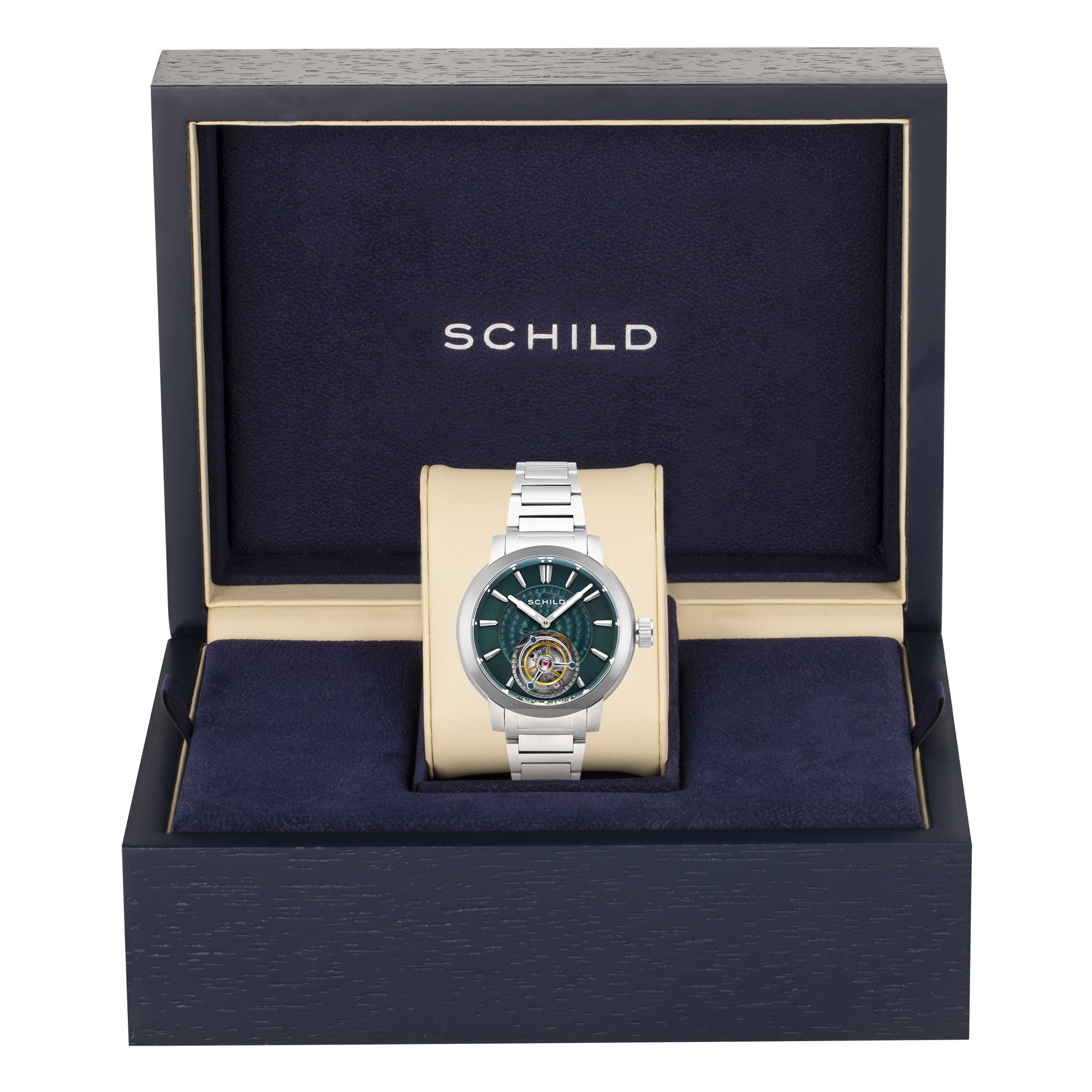 SCHILD Schild Freidrich Tourbillon Deep Teal Men's Limited Edition Watch SC-1010-33-D (Damaged Packaging)