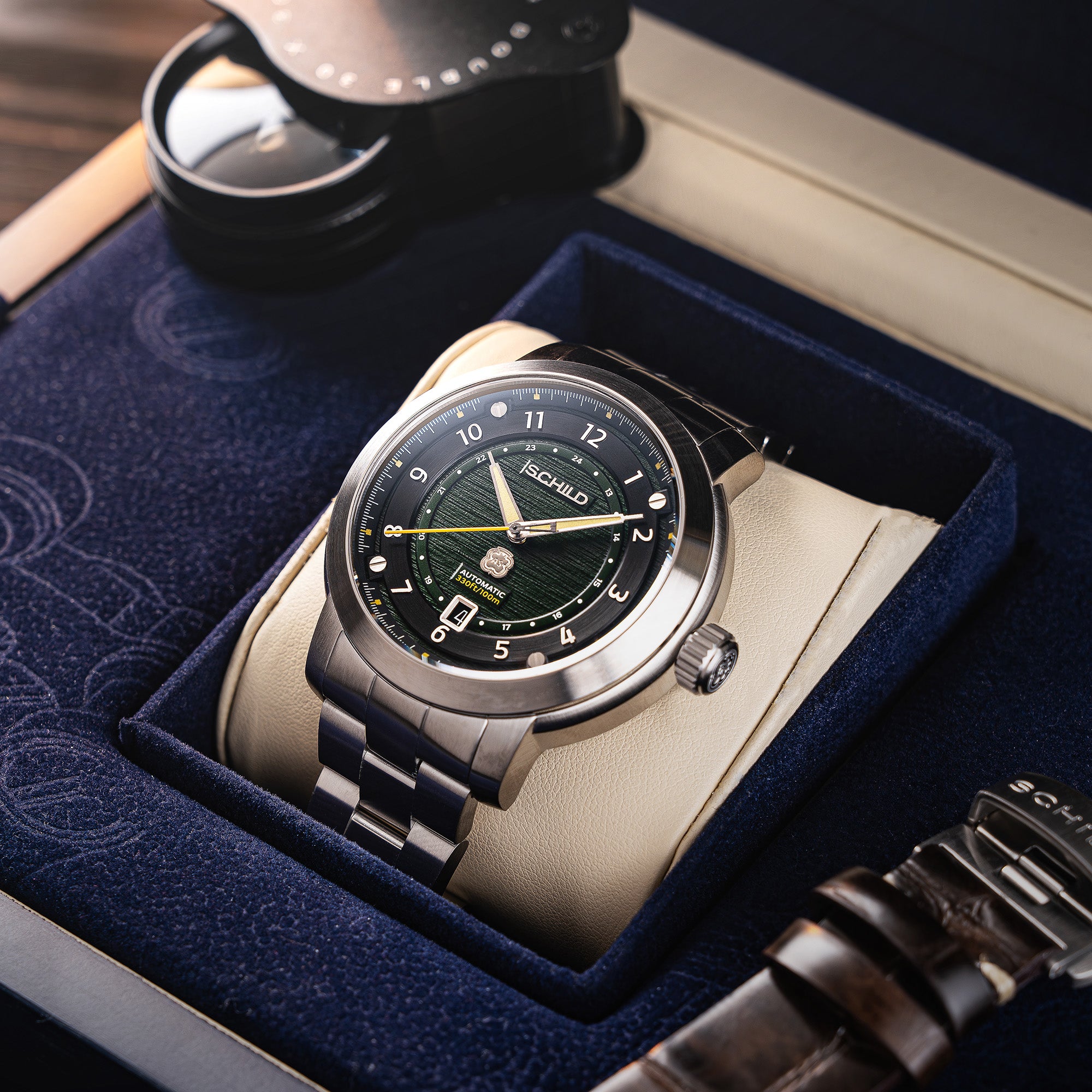 SCHILD Schild Heinrich Swiss Automatic Lake Green Men's Limited Edition Watch SC-1014-33