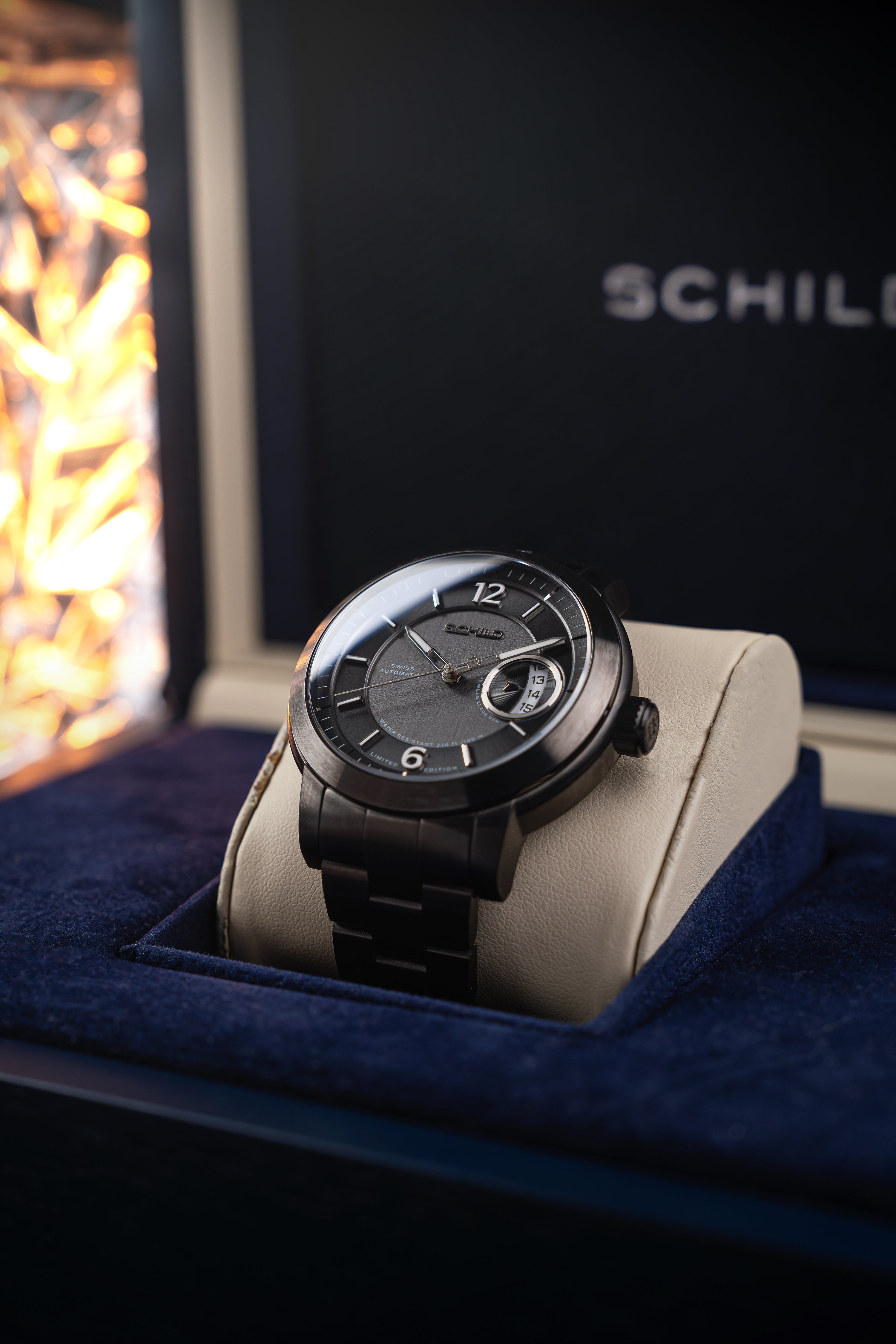 SCHILD Schild Heinrich Minimal Swiss Automatic Limited Edition Gunmetal Grey Men's Watch SC-1015-55