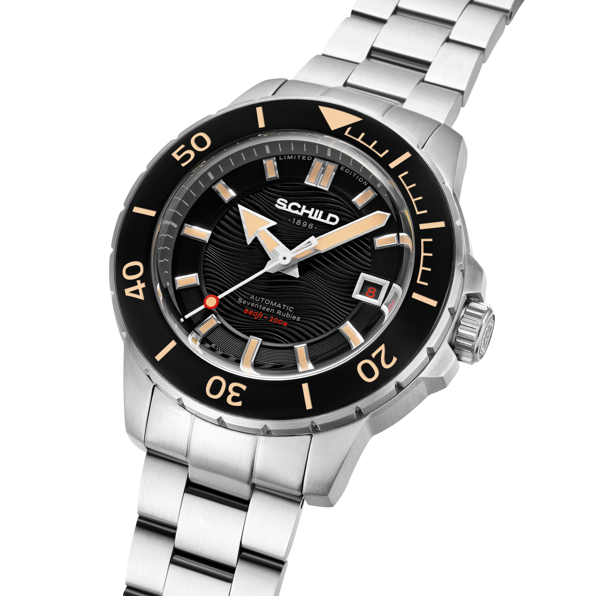 SCHILD Schild Hermann Swiss Automatic Limited Edition Ebony Black Men's Watch SC-1016-11