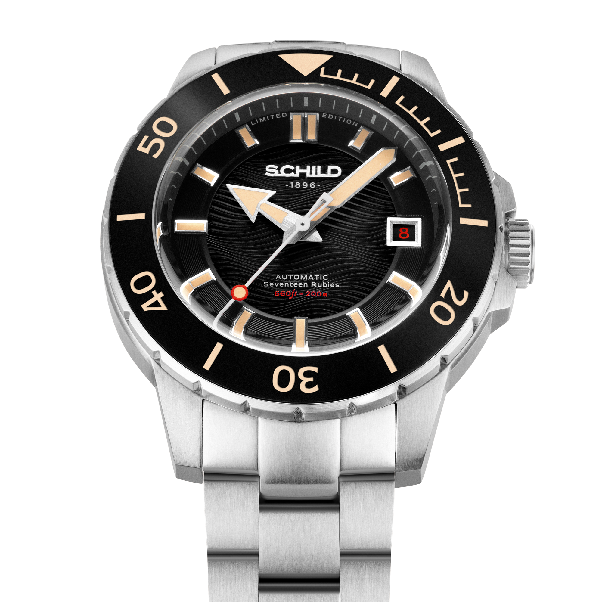 SCHILD Schild Hermann Swiss Automatic Limited Edition Ebony Black Men's Watch SC-1016-11