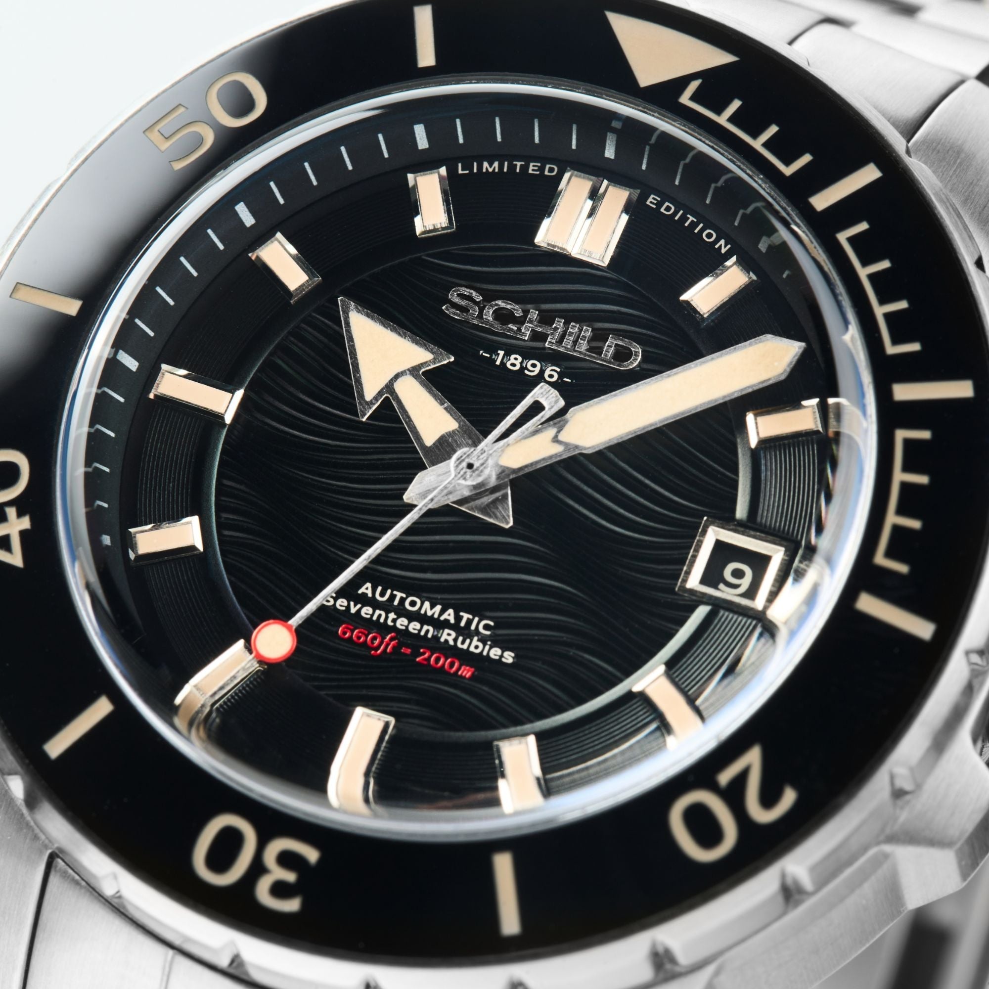 SCHILD Schild Hermann Swiss Automatic Limited Edition Ebony Black Men's Watch SC-1016-11