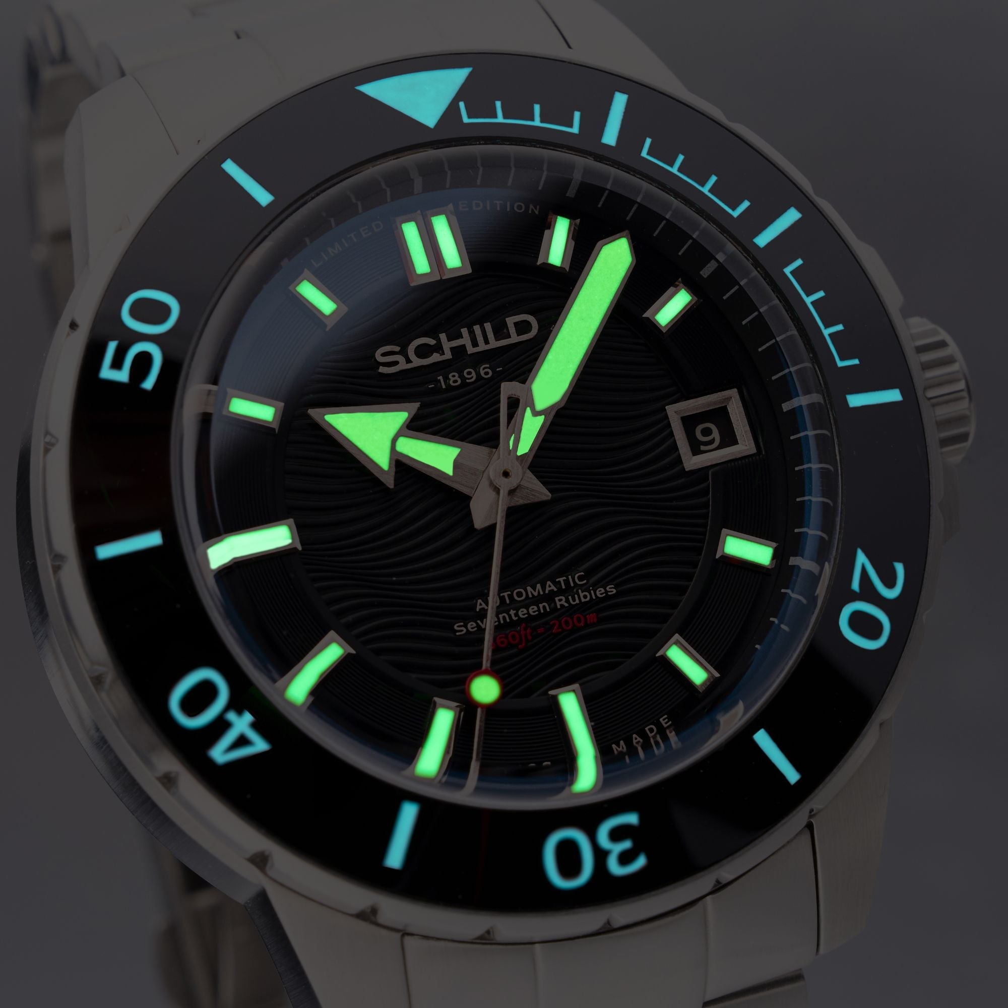 SCHILD Schild Hermann Swiss Automatic Limited Edition Ebony Black Men's Watch SC-1016-11