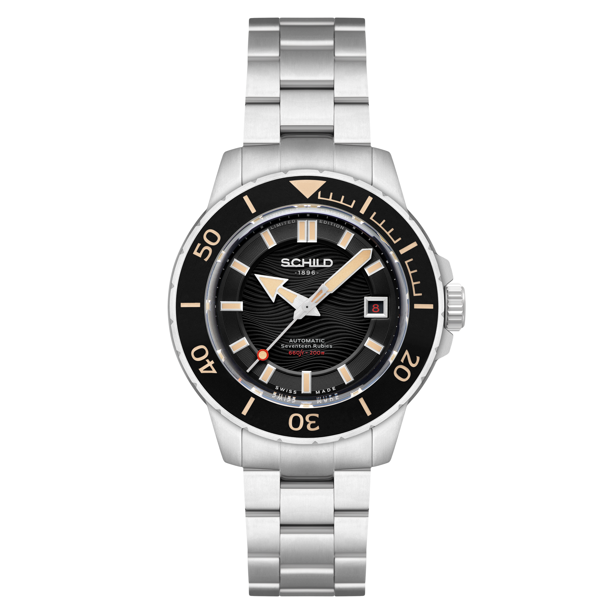 SCHILD Schild Hermann Swiss Automatic Limited Edition Ebony Black Men's Watch SC-1016-11