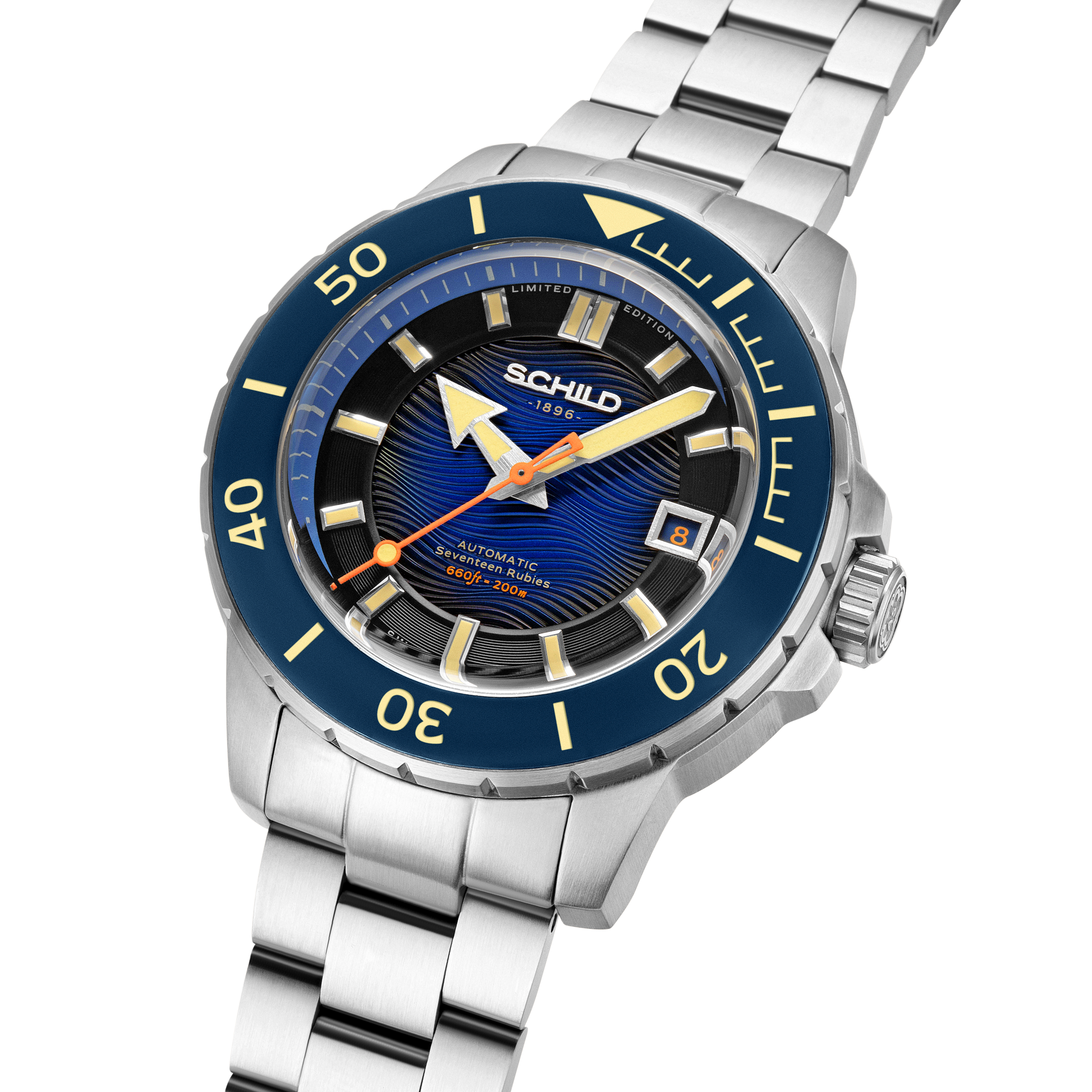 SCHILD Schild Hermann Swiss Automatic Limited Edition Cobalt Blue Men's Watch SC-1016-22