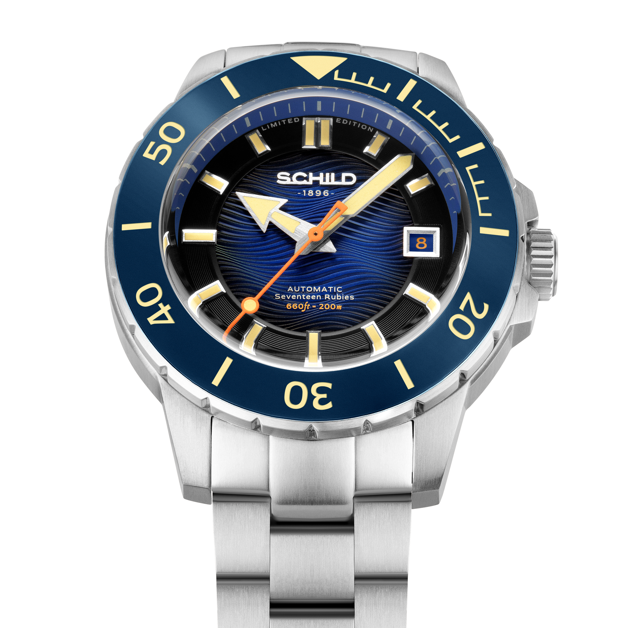 SCHILD Schild Hermann Swiss Automatic Limited Edition Cobalt Blue Men's Watch SC-1016-22