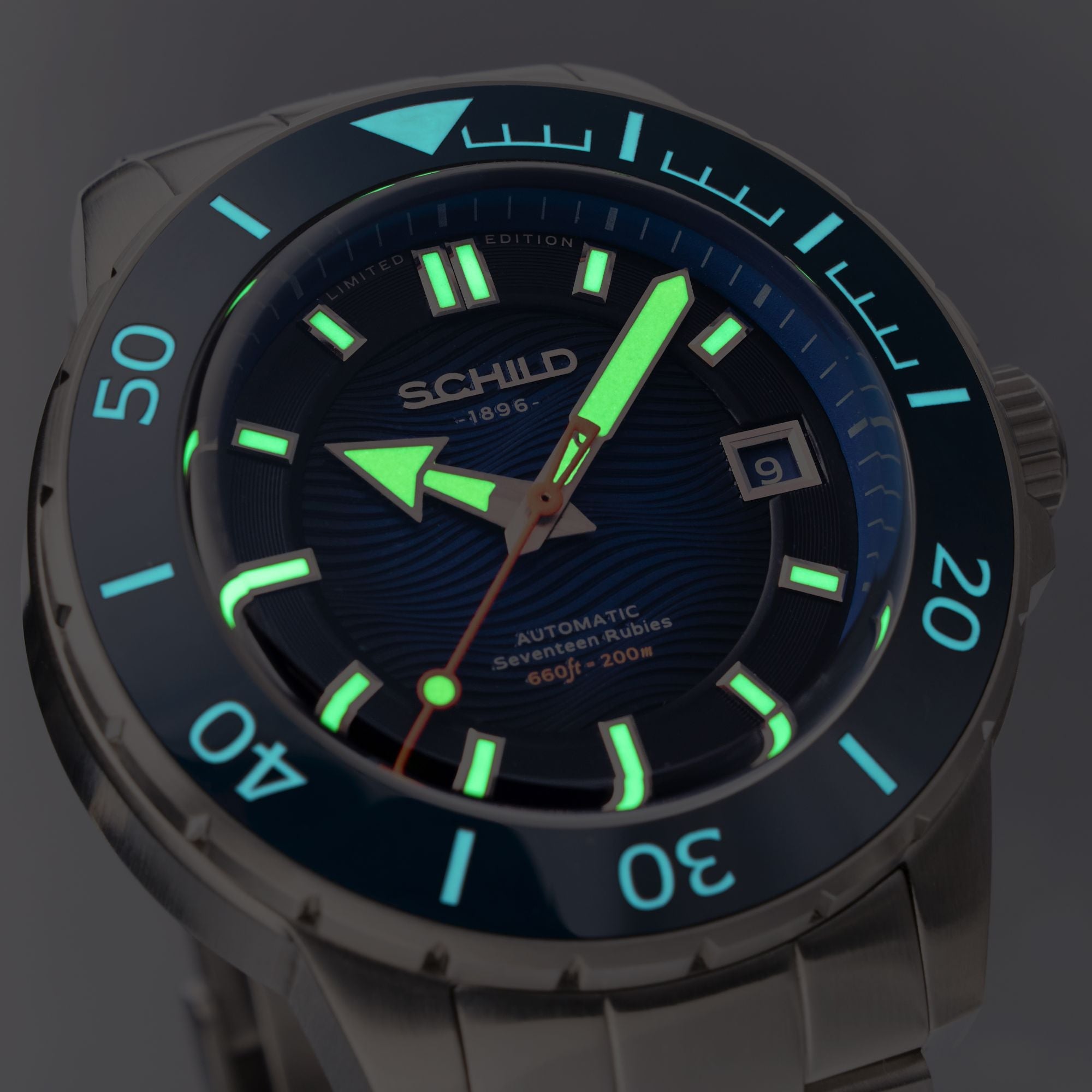 SCHILD Schild Hermann Swiss Automatic Limited Edition Cobalt Blue Men's Watch SC-1016-22
