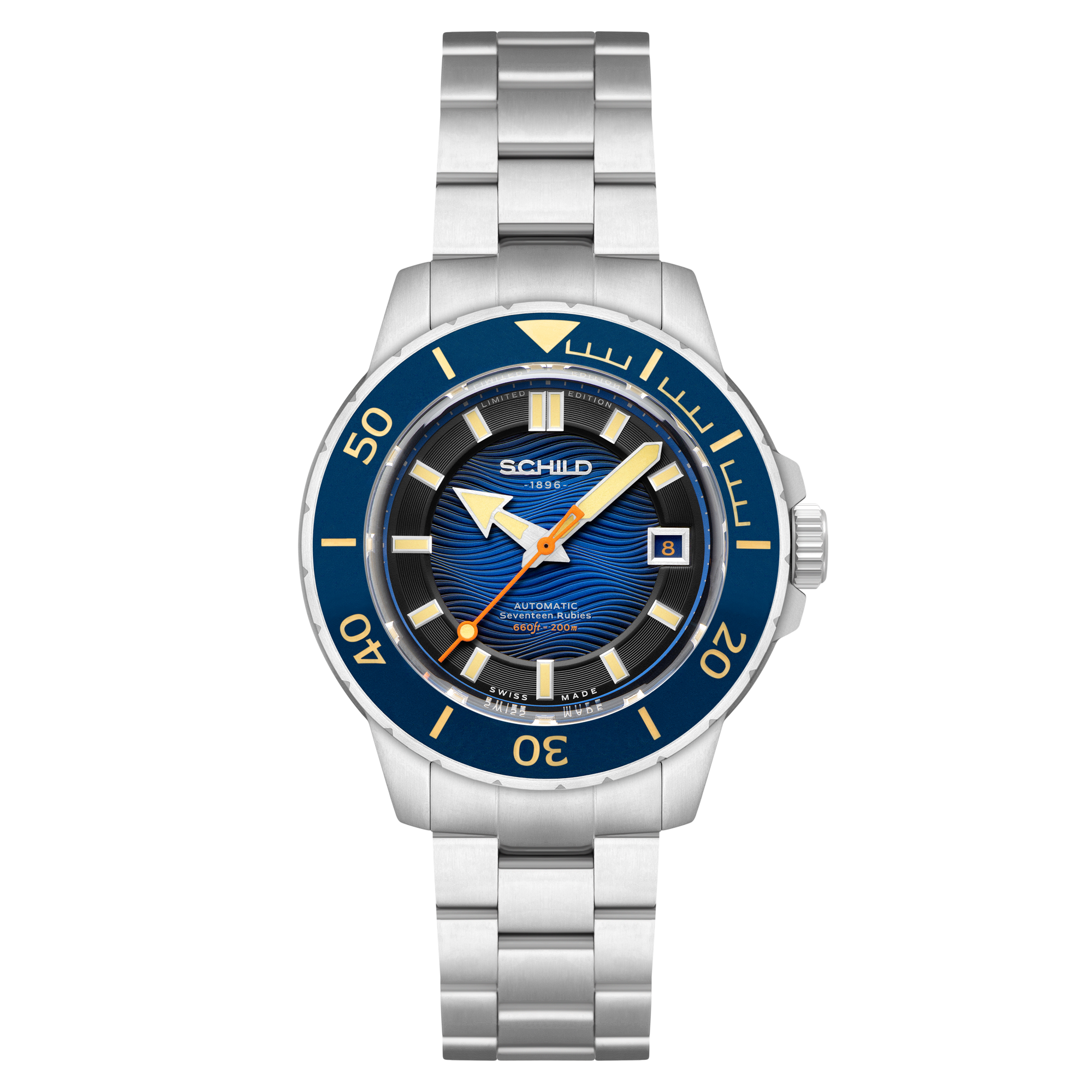 SCHILD Schild Hermann Swiss Automatic Limited Edition Cobalt Blue Men's Watch SC-1016-22