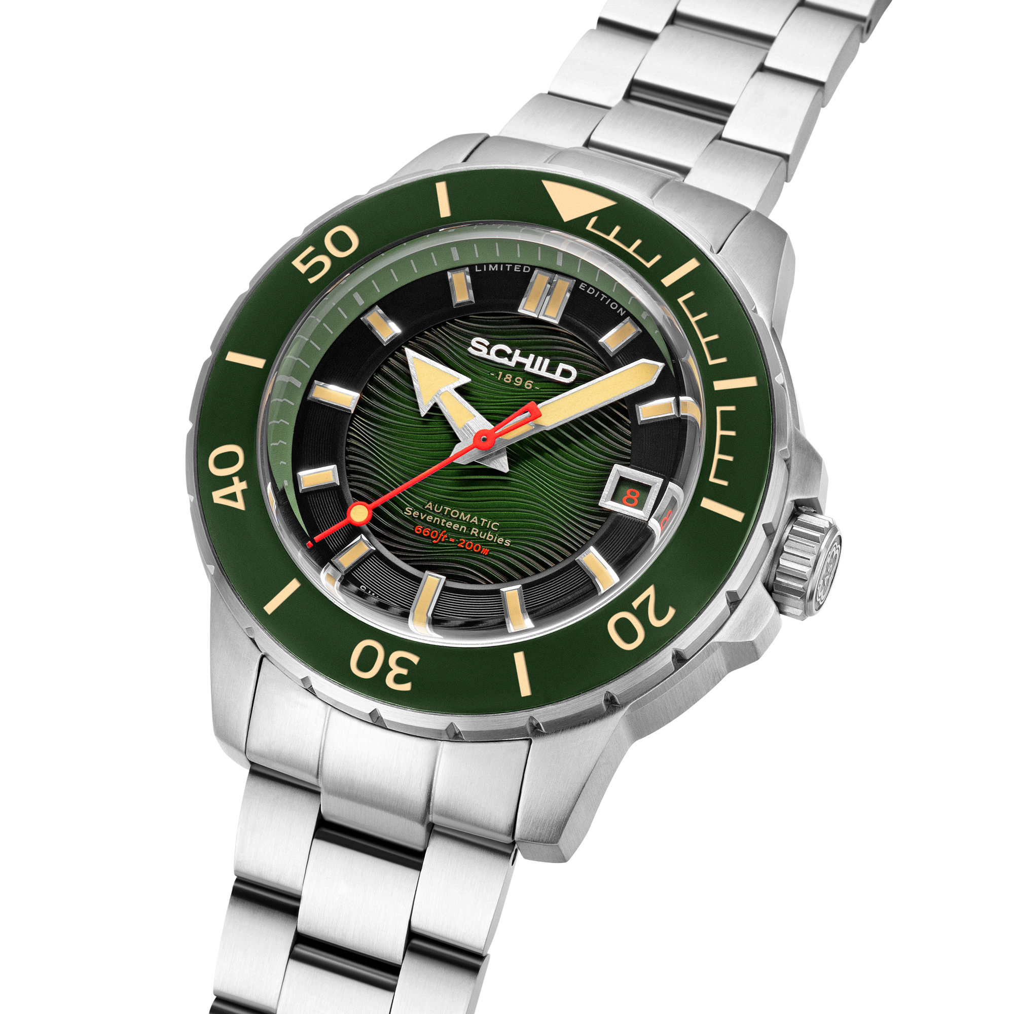 SCHILD Schild Hermann Swiss Automatic Limited Edition Fern Green Men's Watch SC-1016-33