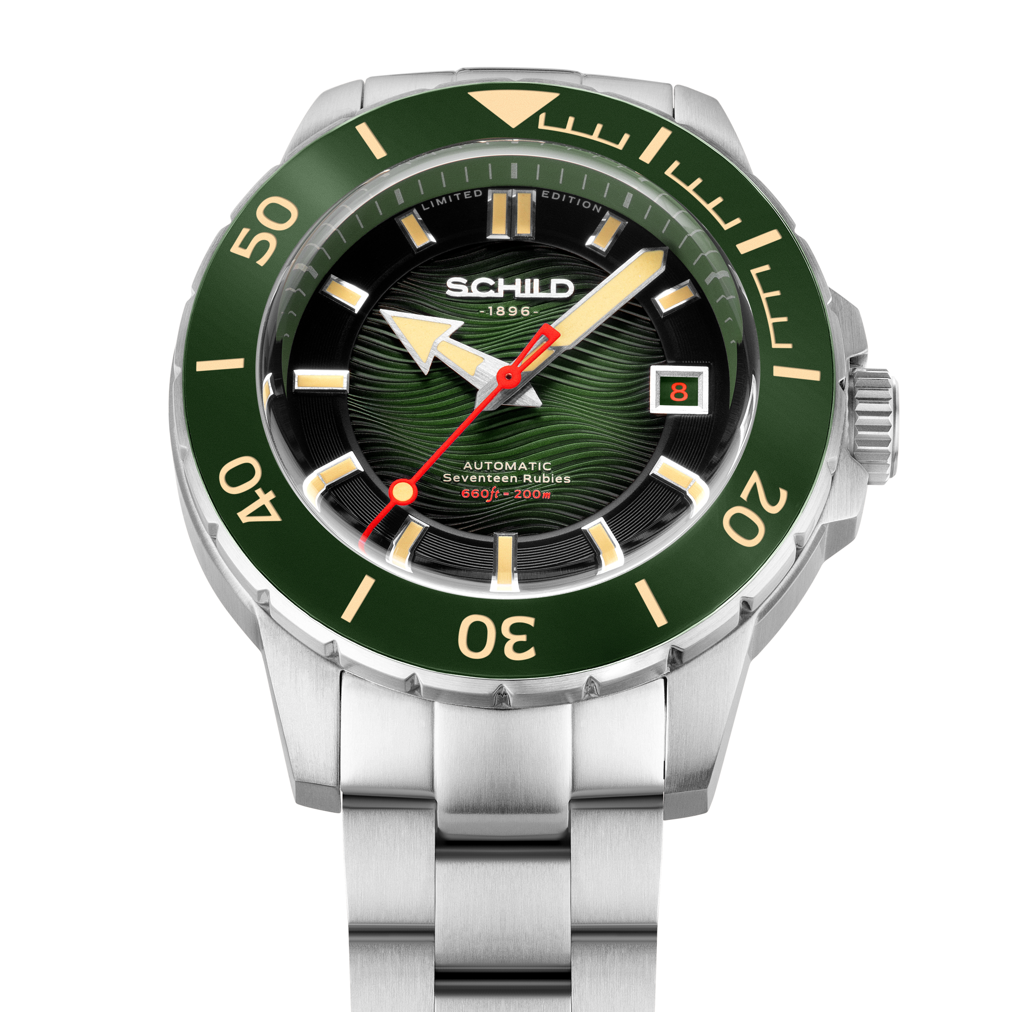 SCHILD Schild Hermann Swiss Automatic Limited Edition Fern Green Men's Watch SC-1016-33