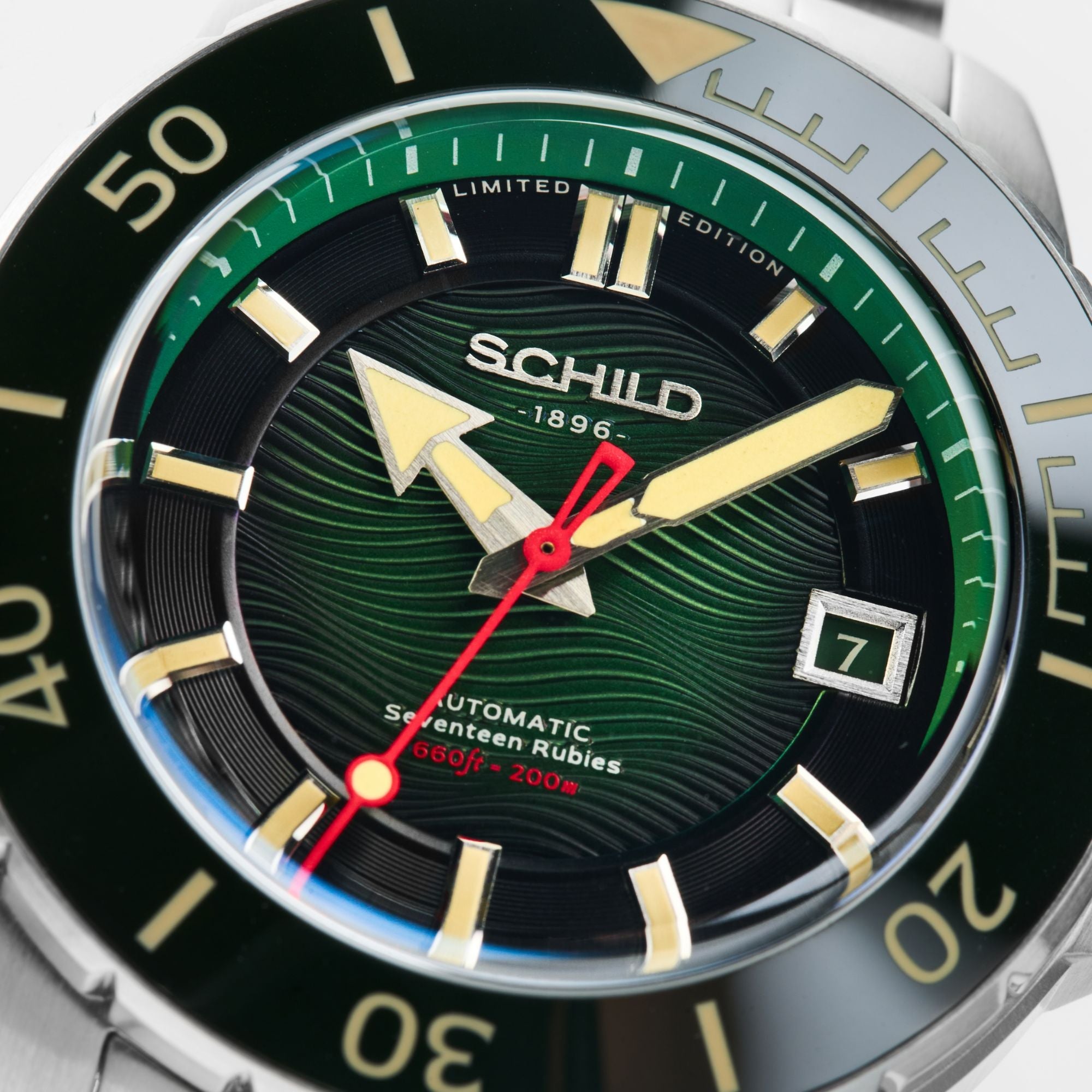 SCHILD Schild Hermann Swiss Automatic Limited Edition Fern Green Men's Watch SC-1016-33