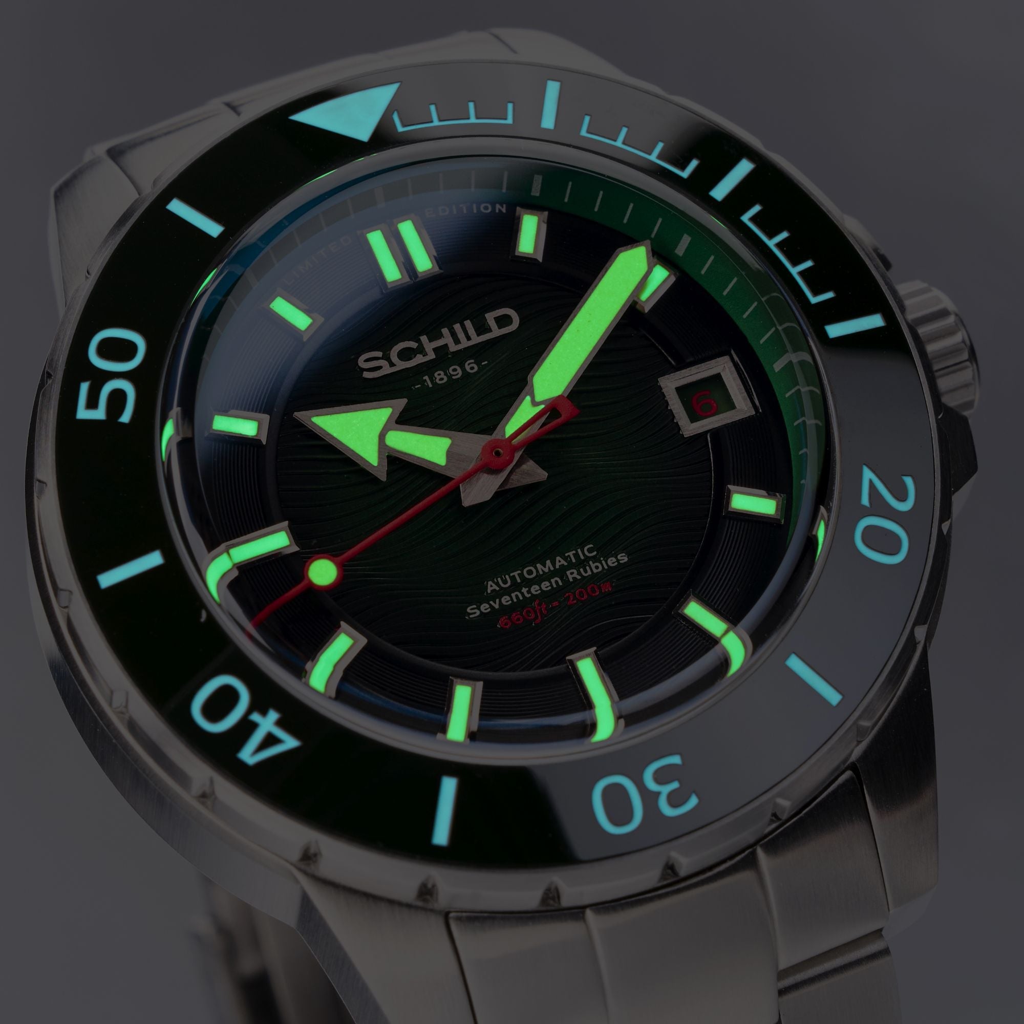 SCHILD Schild Hermann Swiss Automatic Limited Edition Fern Green Men's Watch SC-1016-33