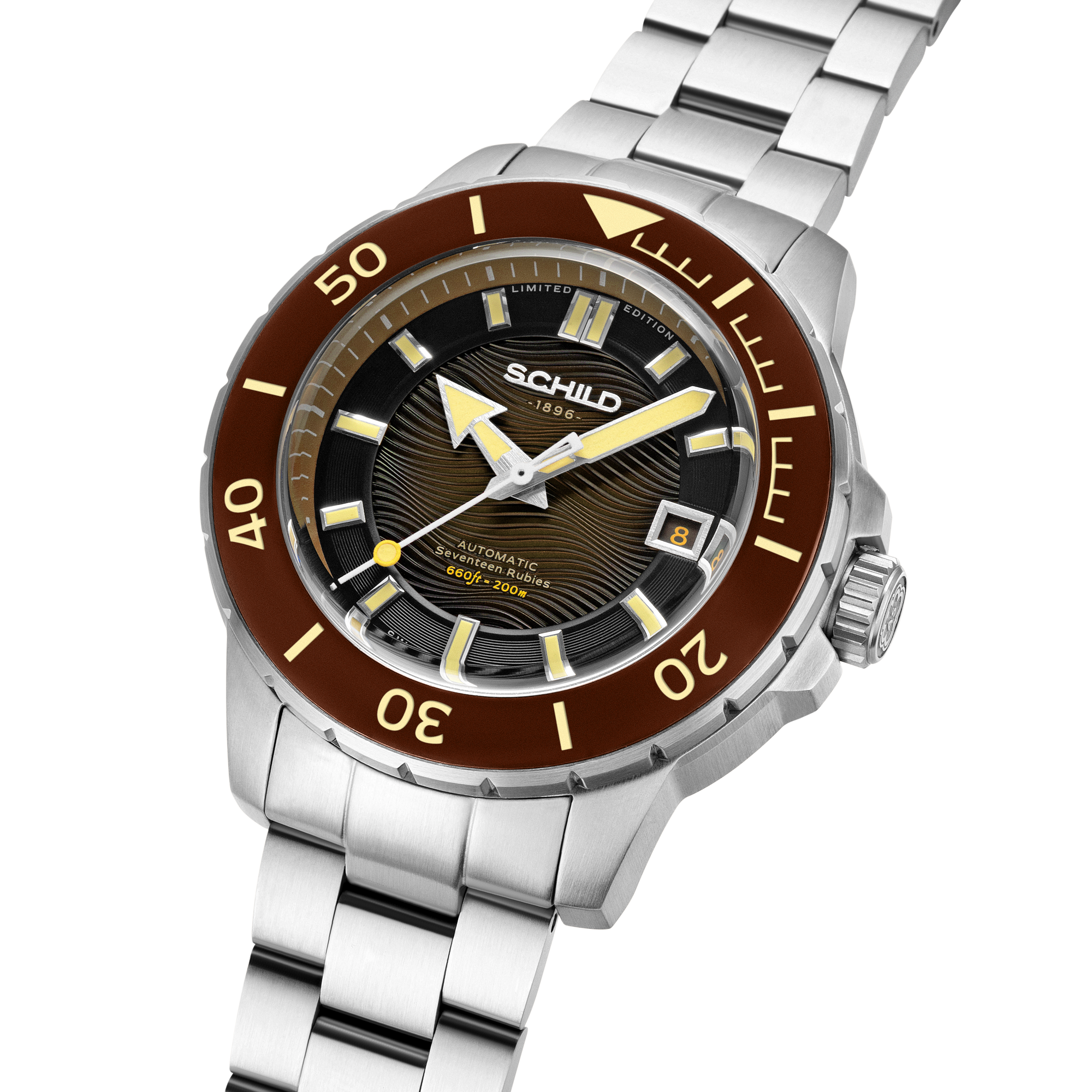 SCHILD Schild Hermann Swiss Automatic Limited Edition Buff Brown Men's Watch SC-1016-44