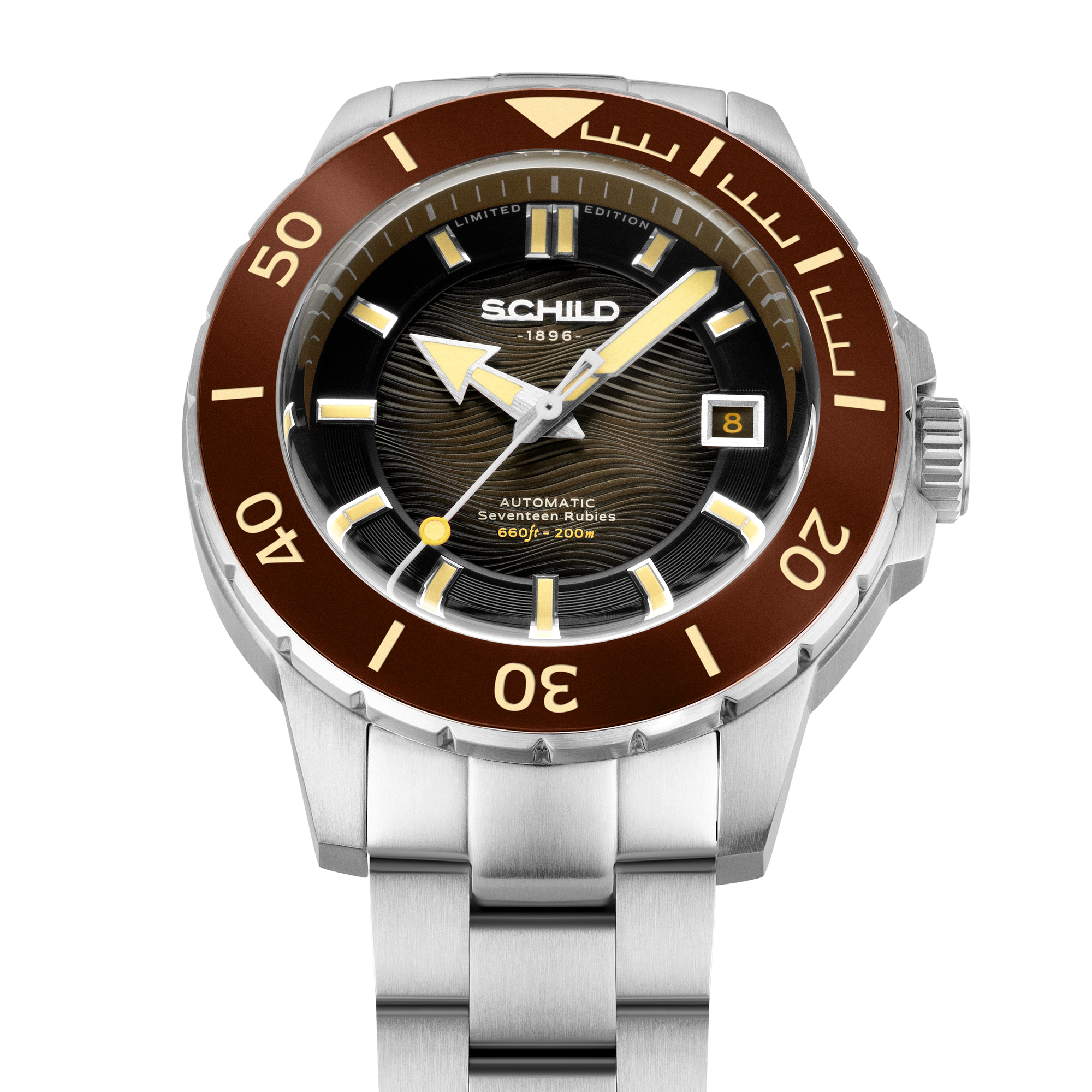 SCHILD Schild Hermann Swiss Automatic Limited Edition Buff Brown Men's Watch SC-1016-44